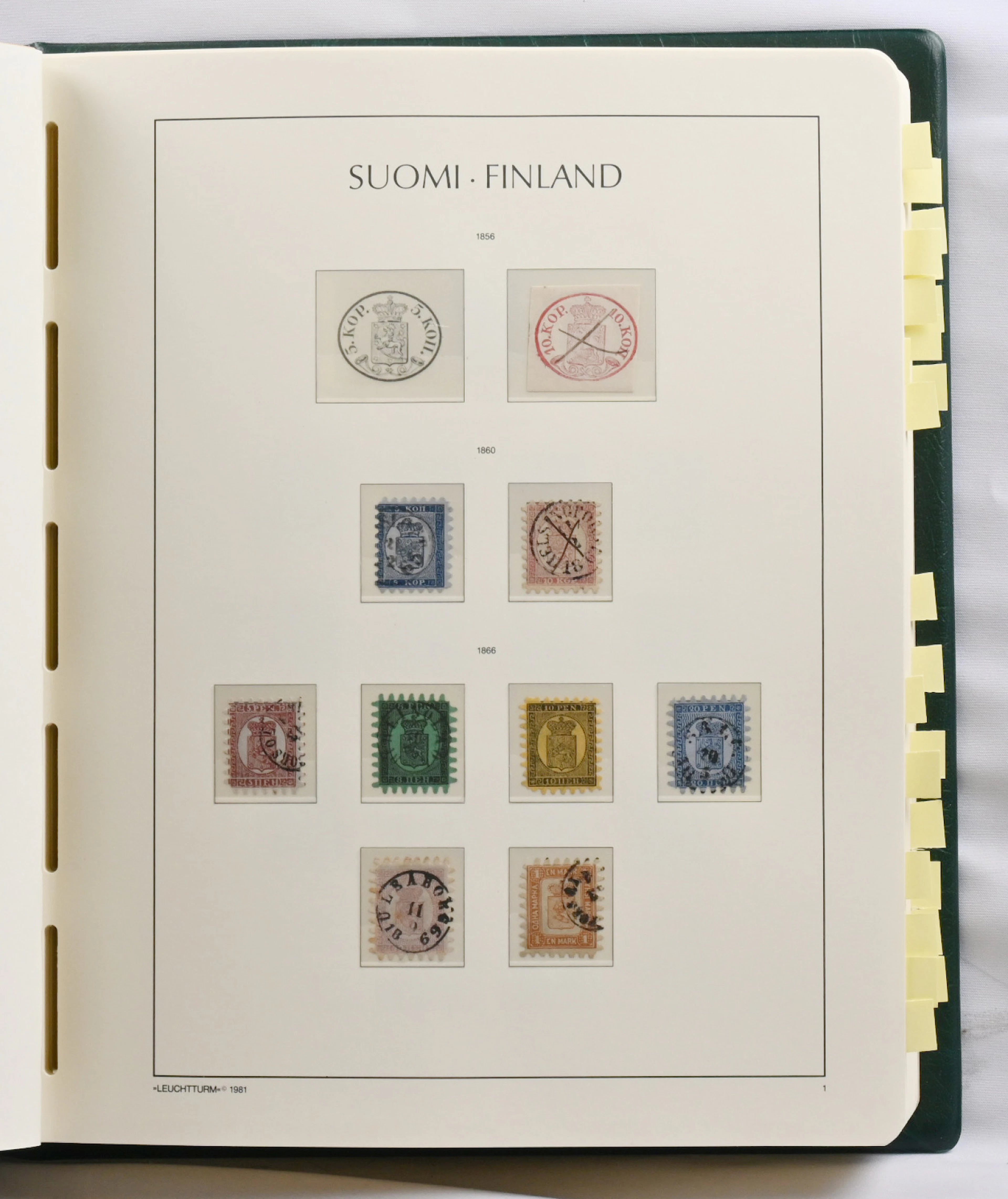 1856 - 2007 collection in two albums with mounts (second album nearly