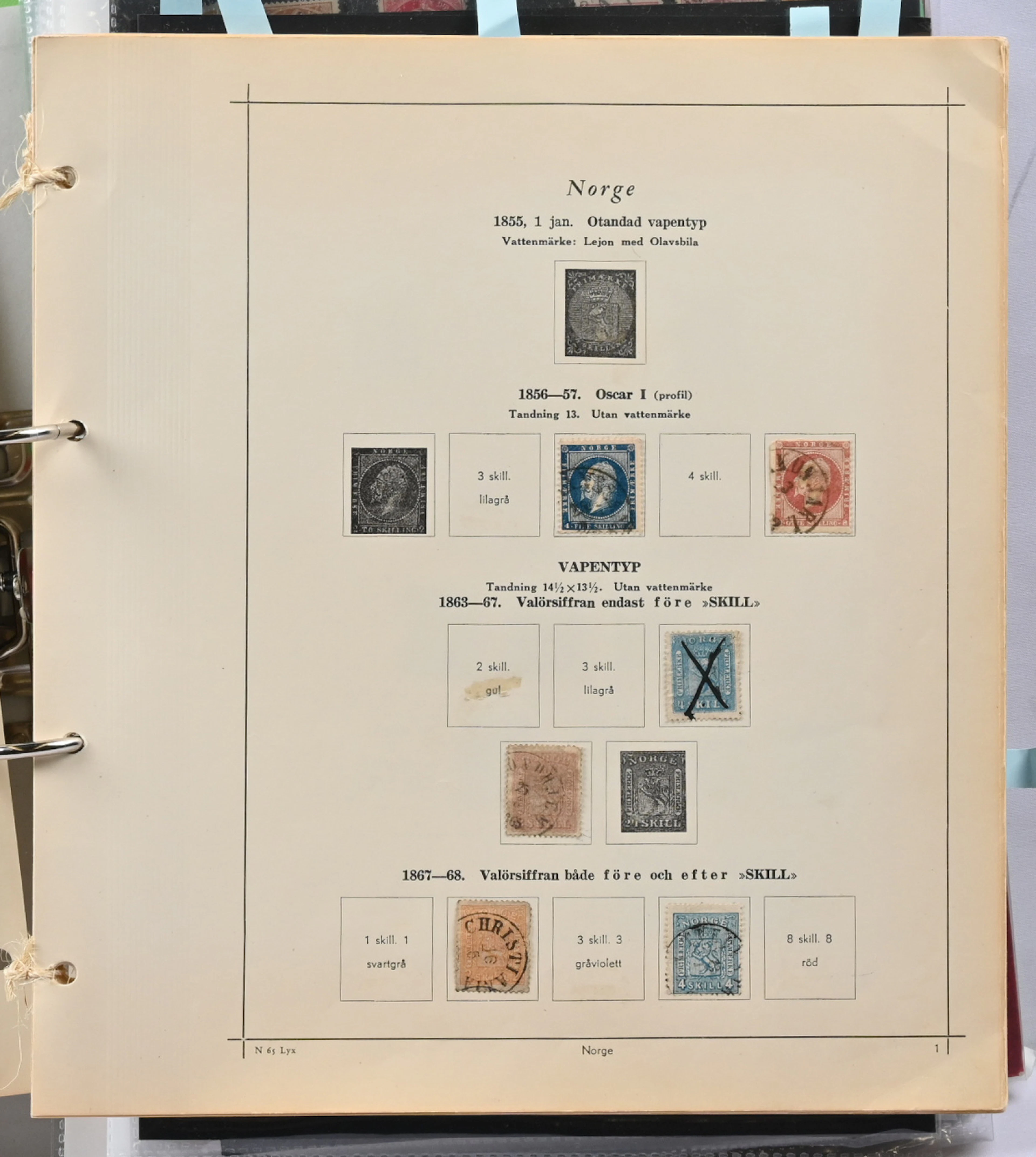 1856 onwards modest used basic collection on album pages. Also some