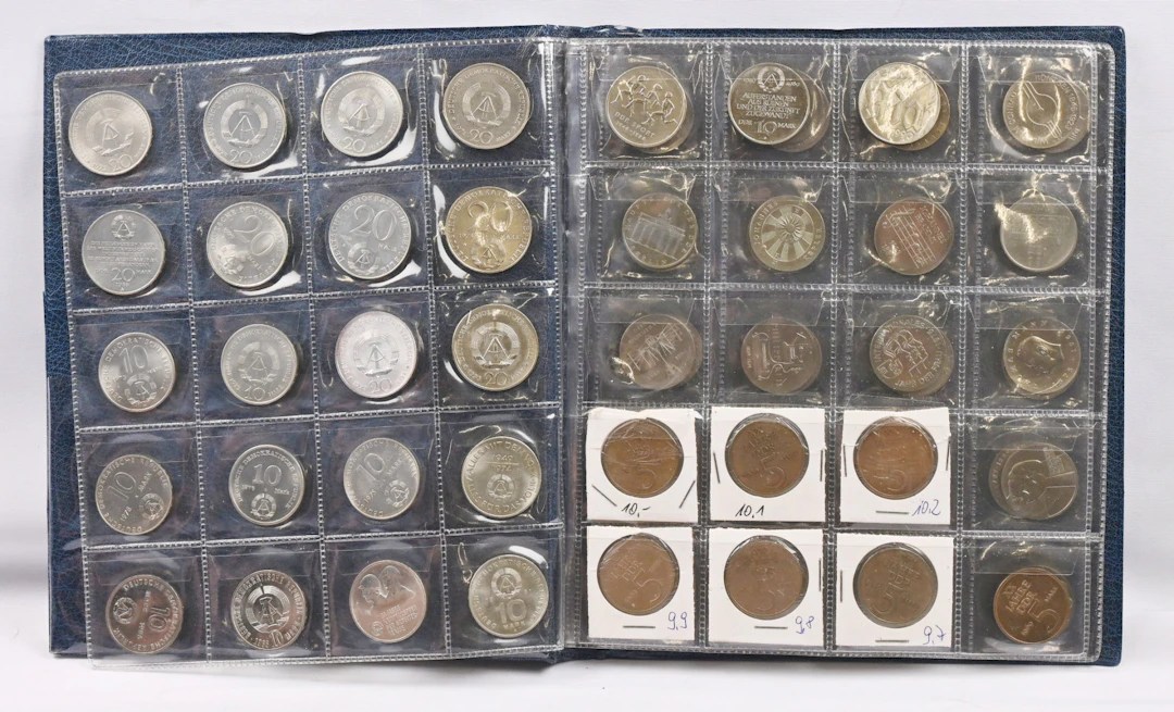 Germany, DDR 1969 - 1990 selection of 20 markka (10 pieces), 10 markka