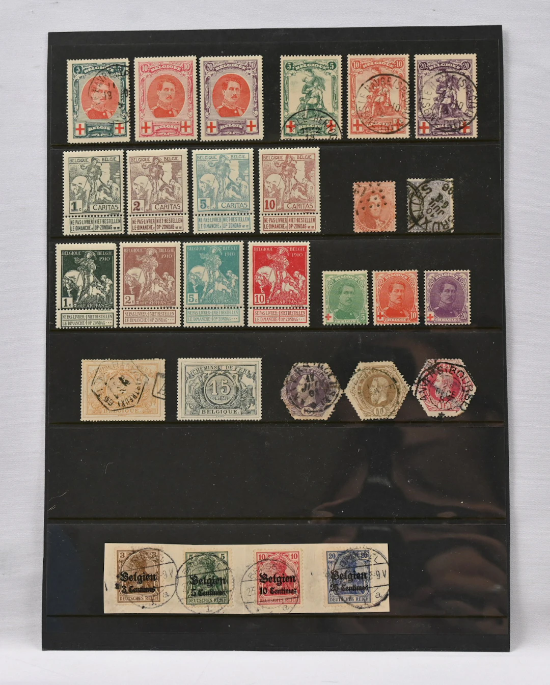 From 1850 onwards small selection on collection pages and stock pages.