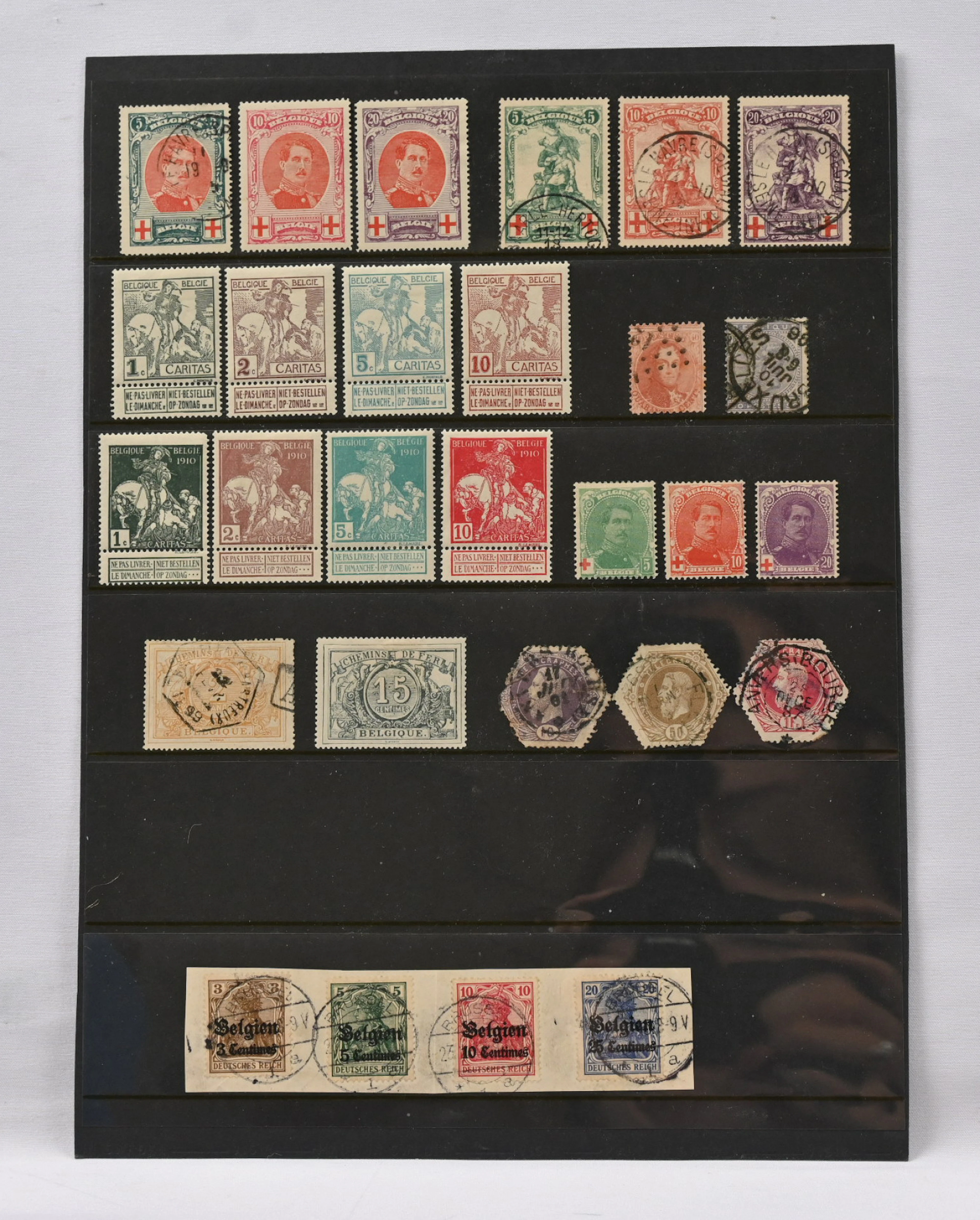From 1850 onwards small selection on collection pages and stock pages.