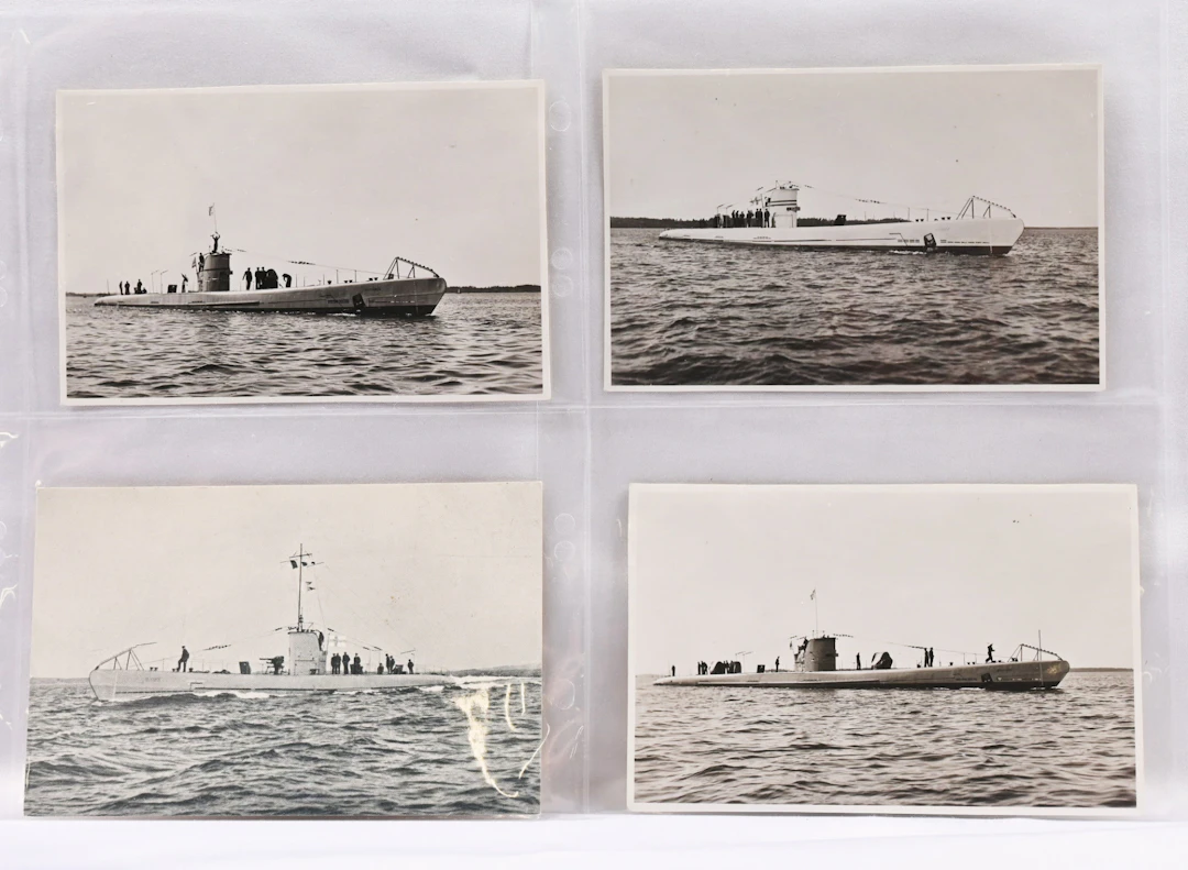 Small selection of Finnish cards / photograph related to submarines.
