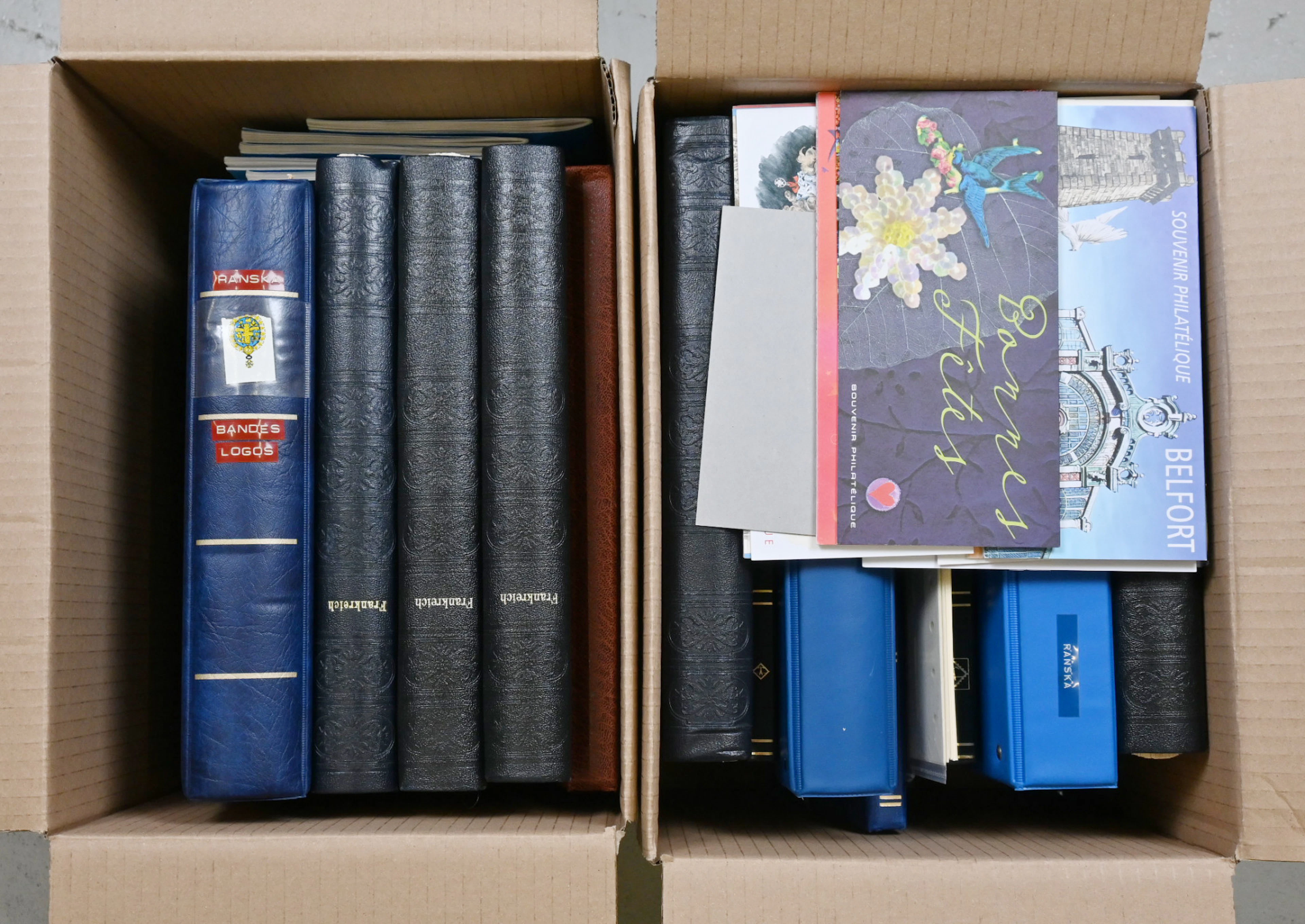 1849-2002 five Leuchtturm albums with mounts containing stamps up