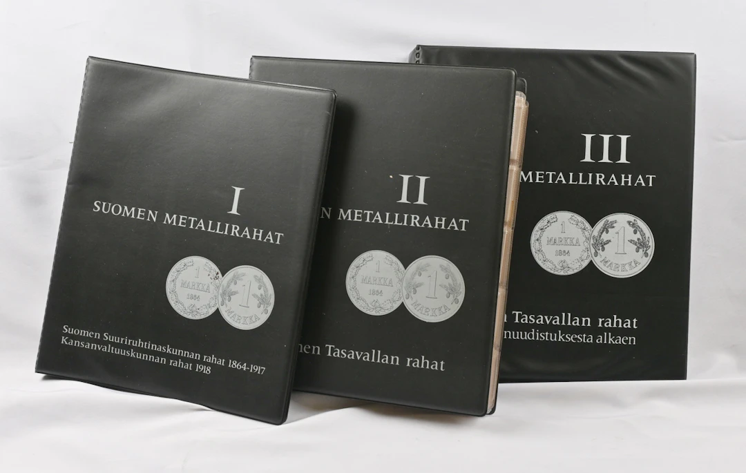 Two coin binders including selection of coins from 1918 onwards up