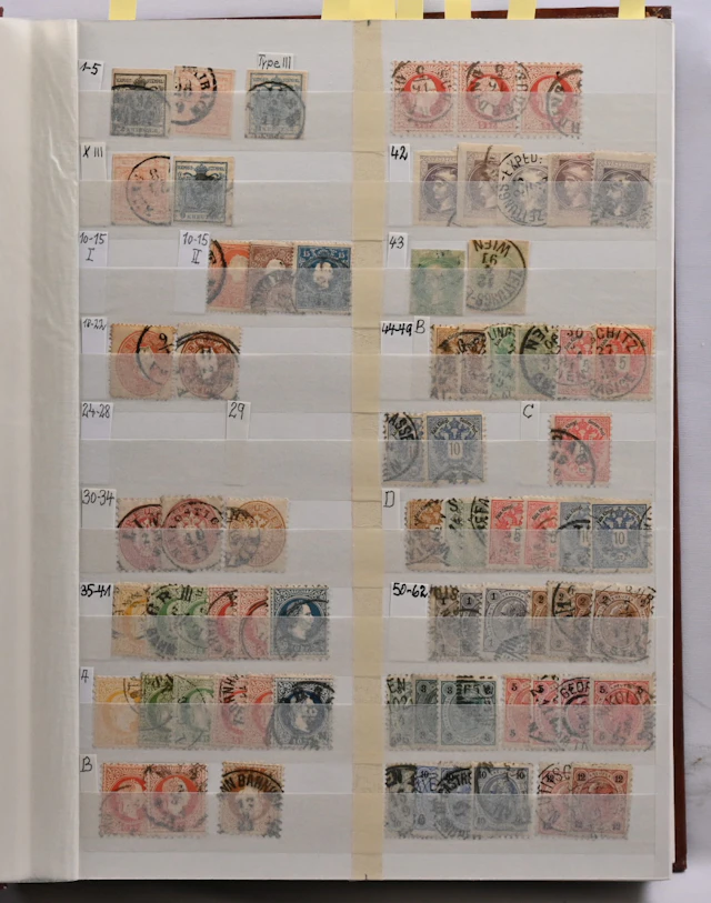 Collection from the 1800s to the 2000s in a stockbook, mainly used