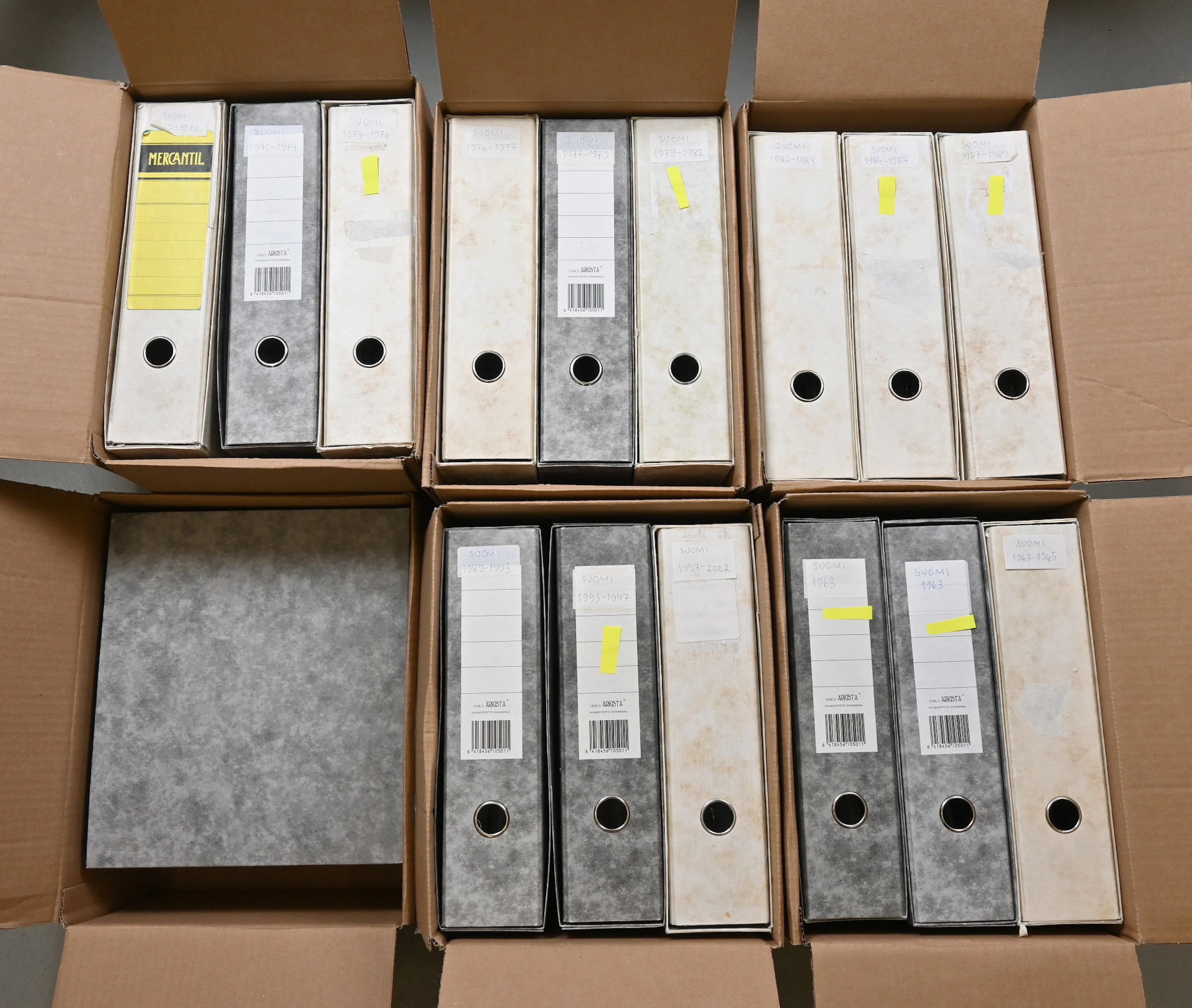 1963 - 2020 very large stock material in 17 thick binders. MNH **