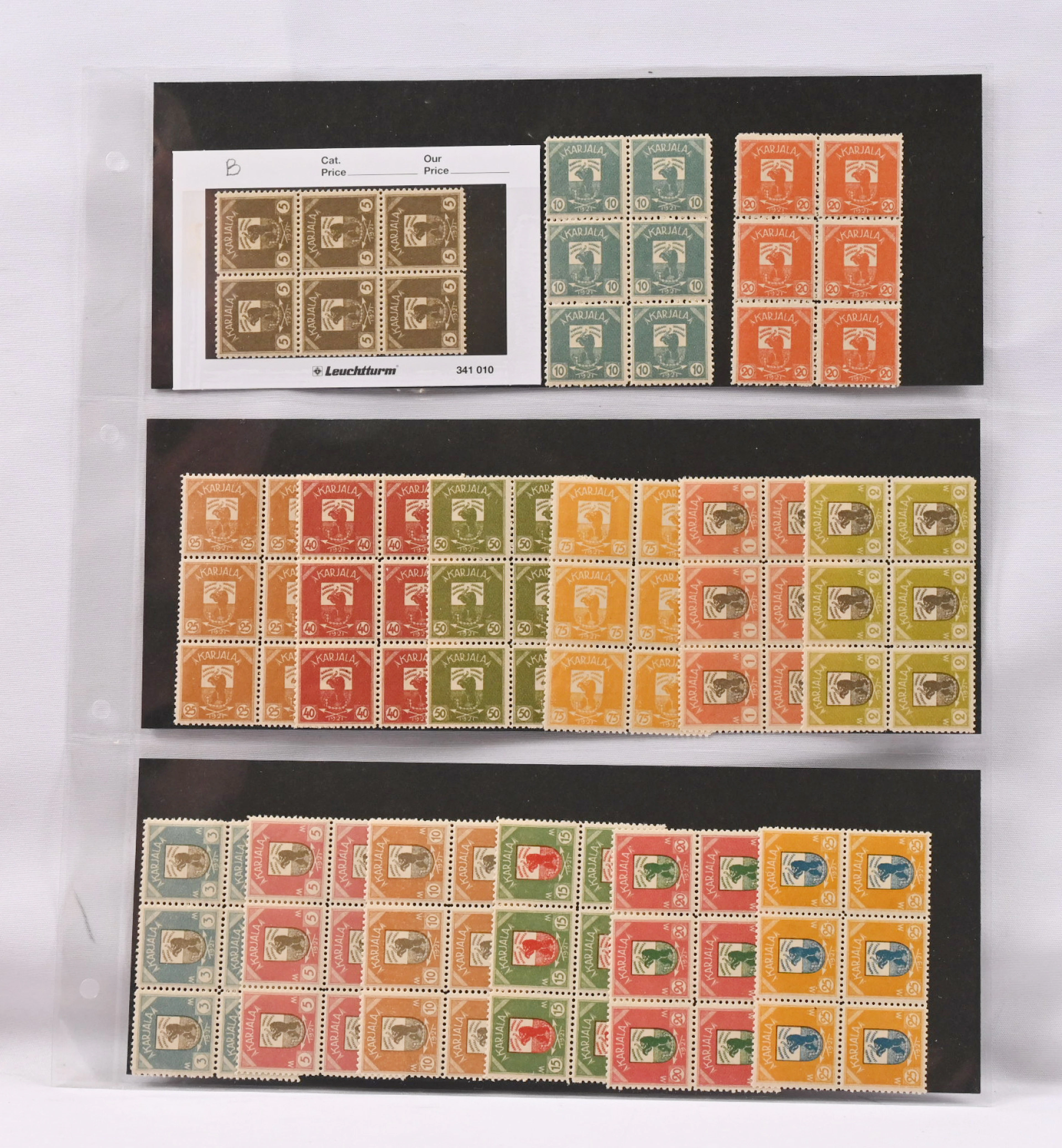 Very fine mint ** blocks of six set, magnificent!
