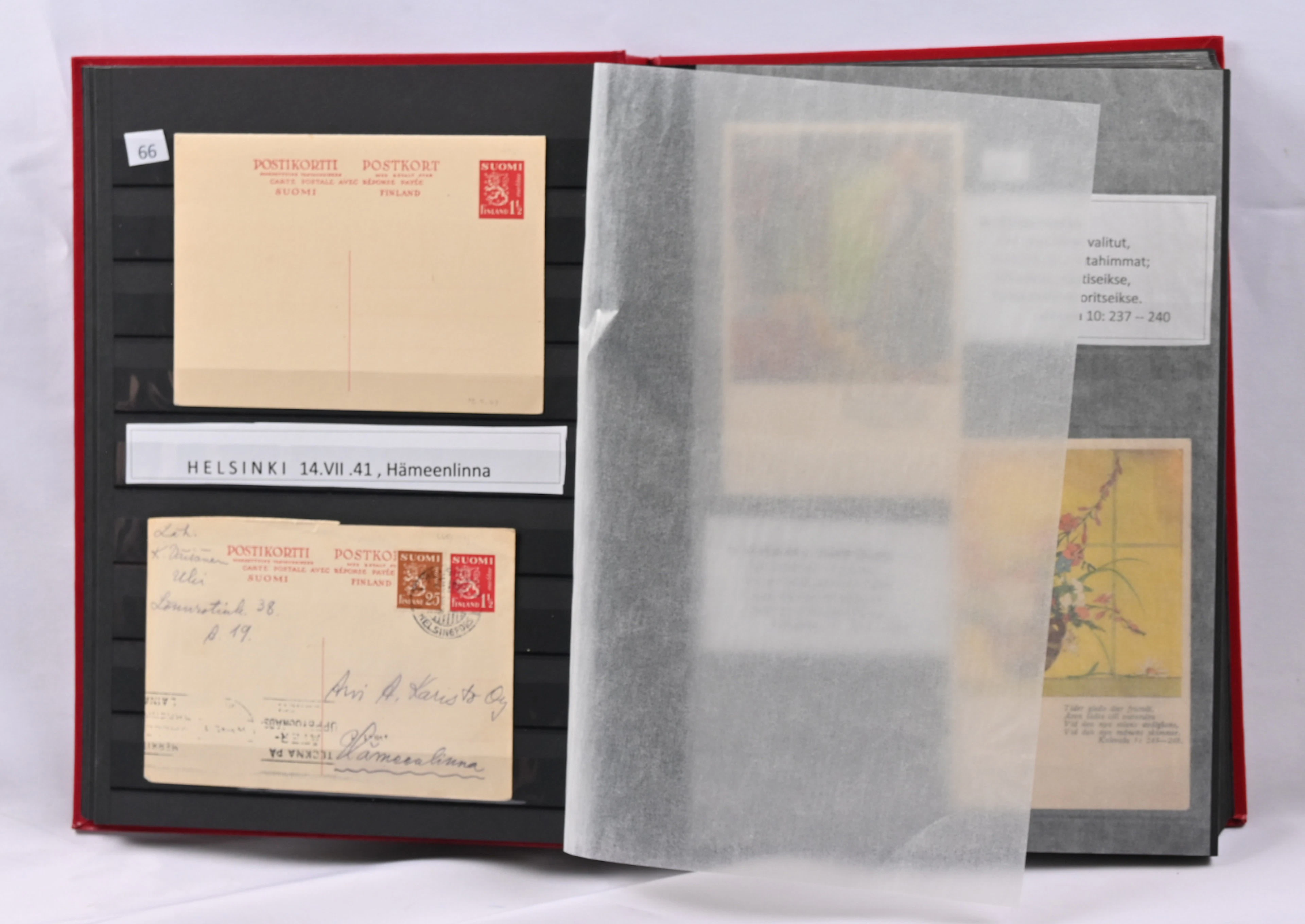 Issue 1930 postal stationery collection in a stockbook, estimated