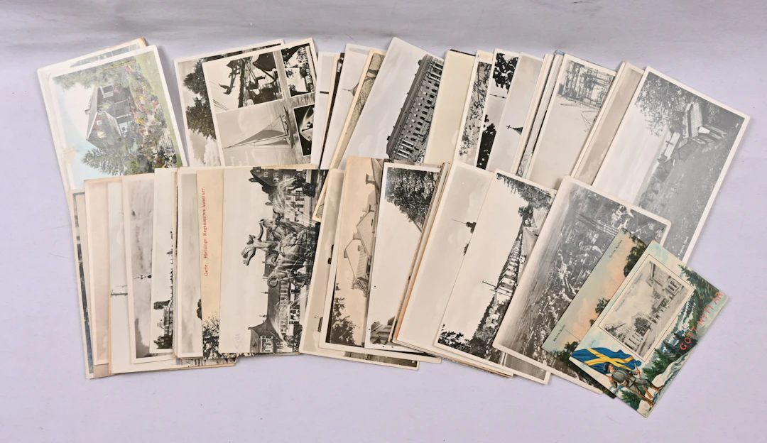 Sweden, magnificent selection of over 280 old (1900 - 1960) topographical