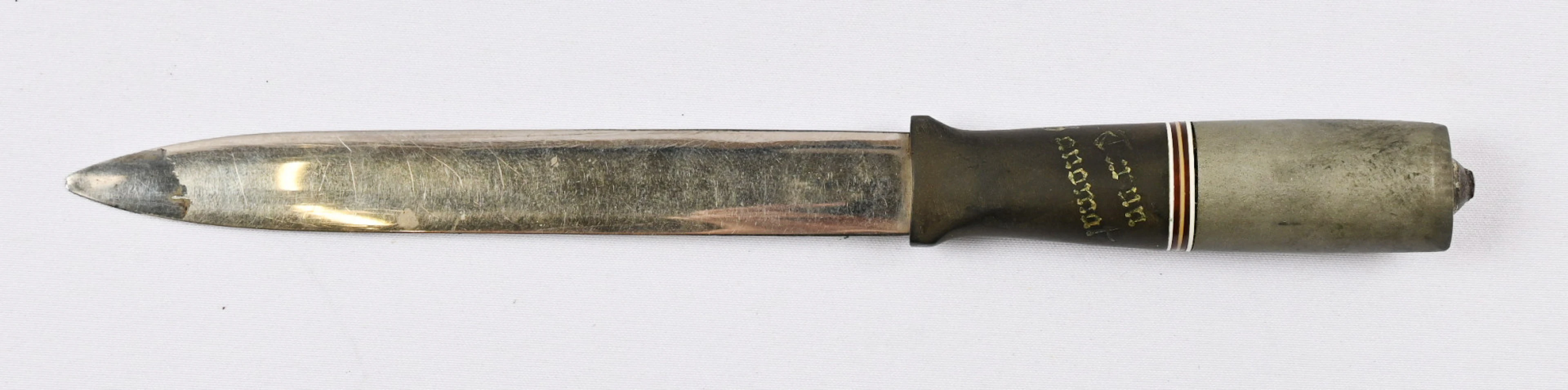 Paper knife with the text "Turun Sanomat", blade length approx. 11.5 cm.