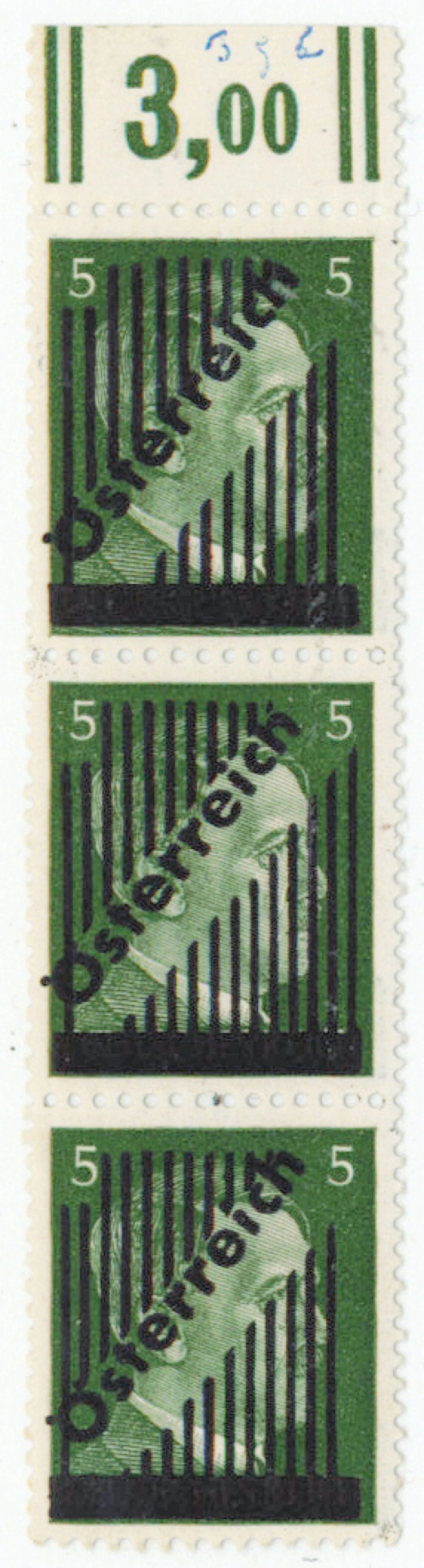 1945 Austria with ”Österreich” overprint Mi 668 Ia - Ic fine MNH **