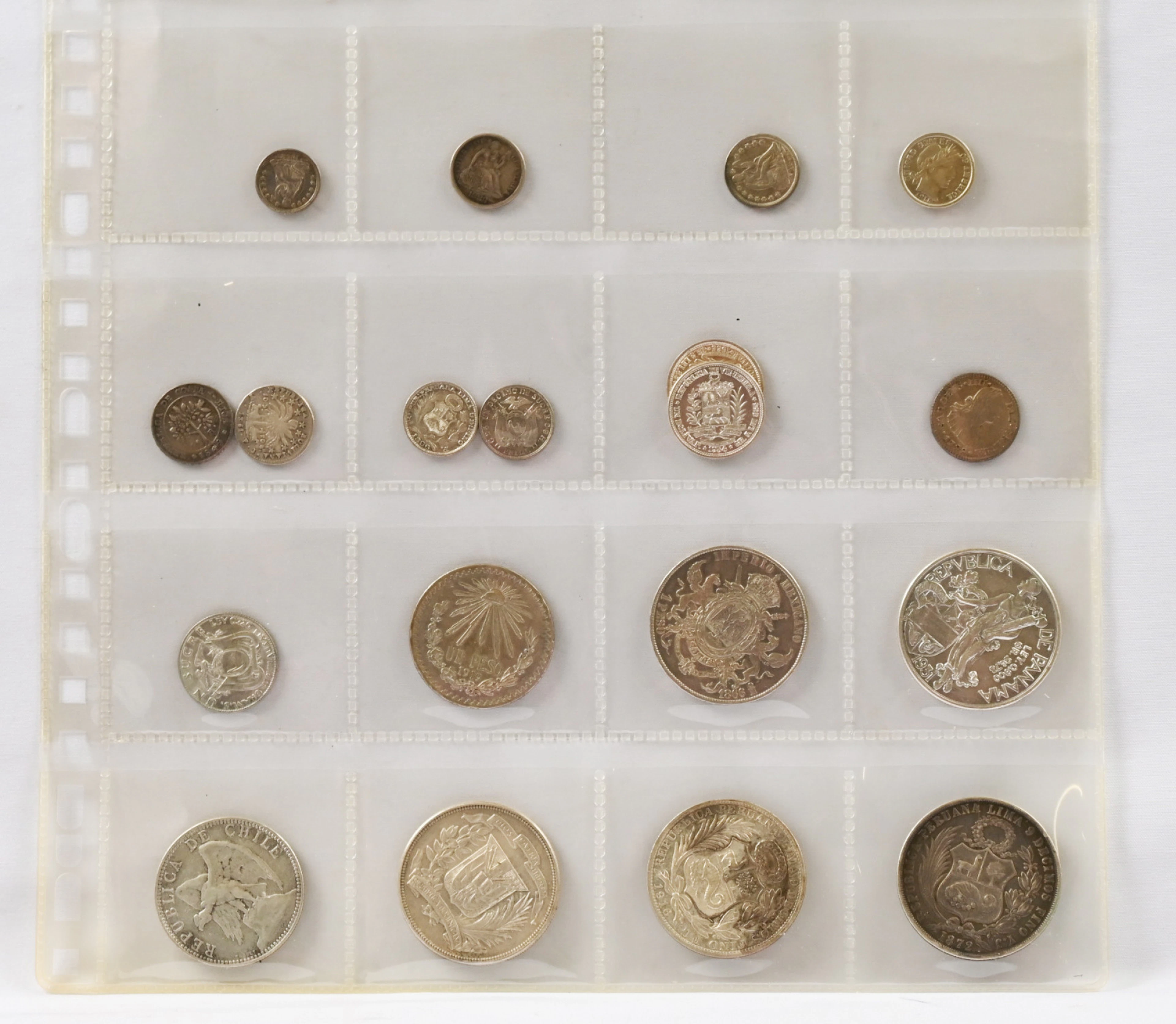 Latin America, fine selection of 15 different silver coins (seven