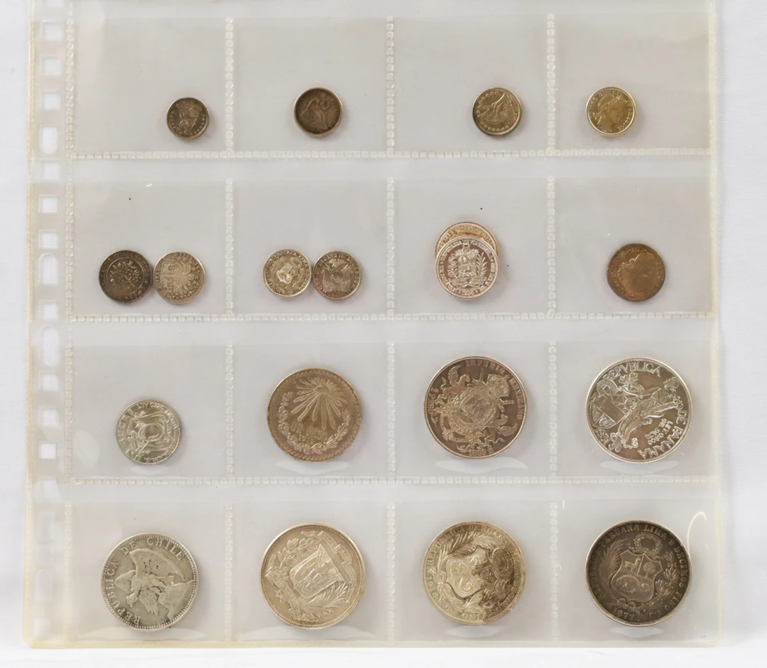 Latin America, fine selection of 15 different silver coins (seven