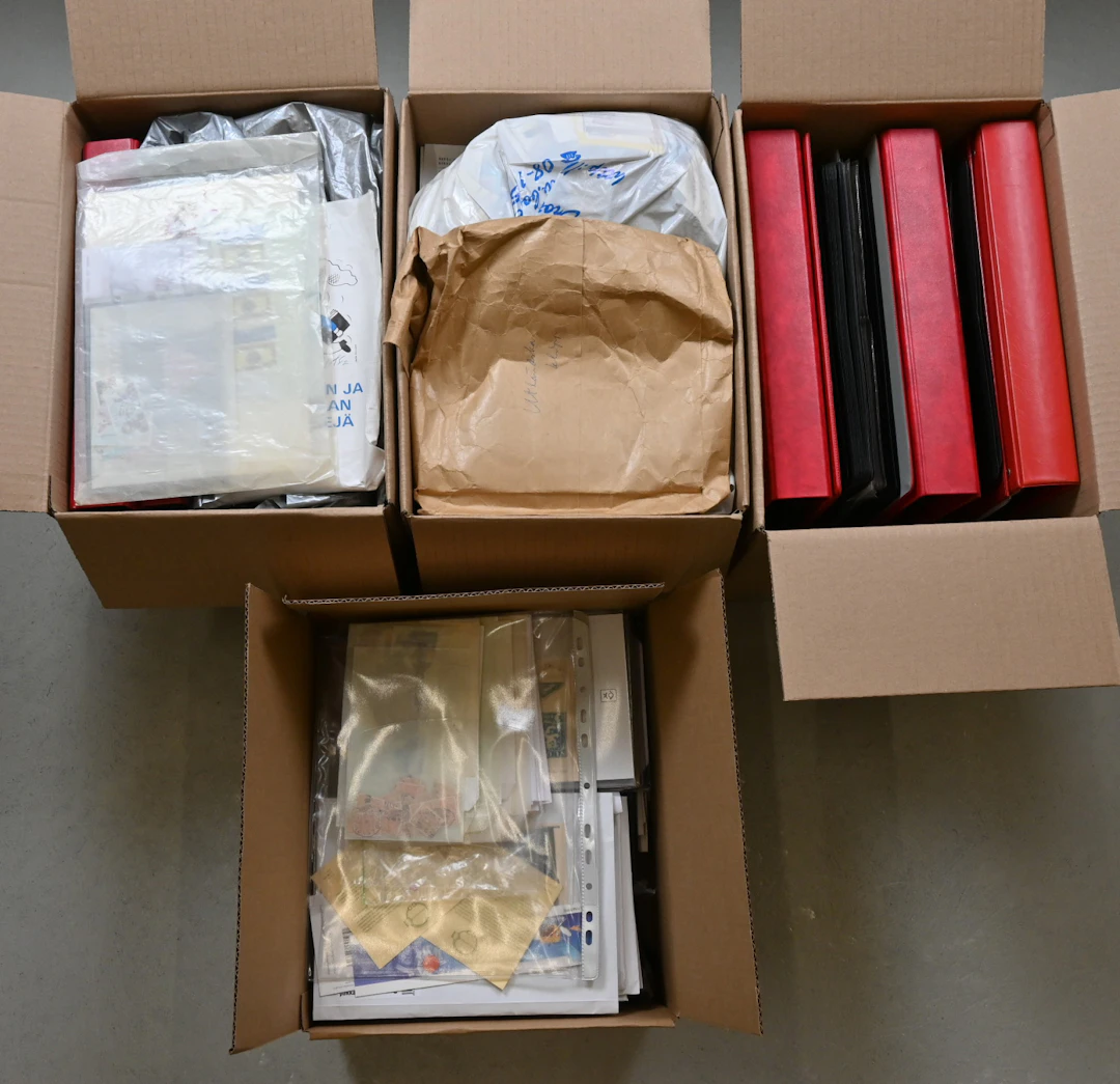 Unsold and donated philately and other material. The entire selling