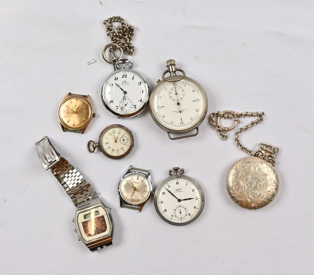 Pocket watch Olympia, with silver case. In working condition. Additionally