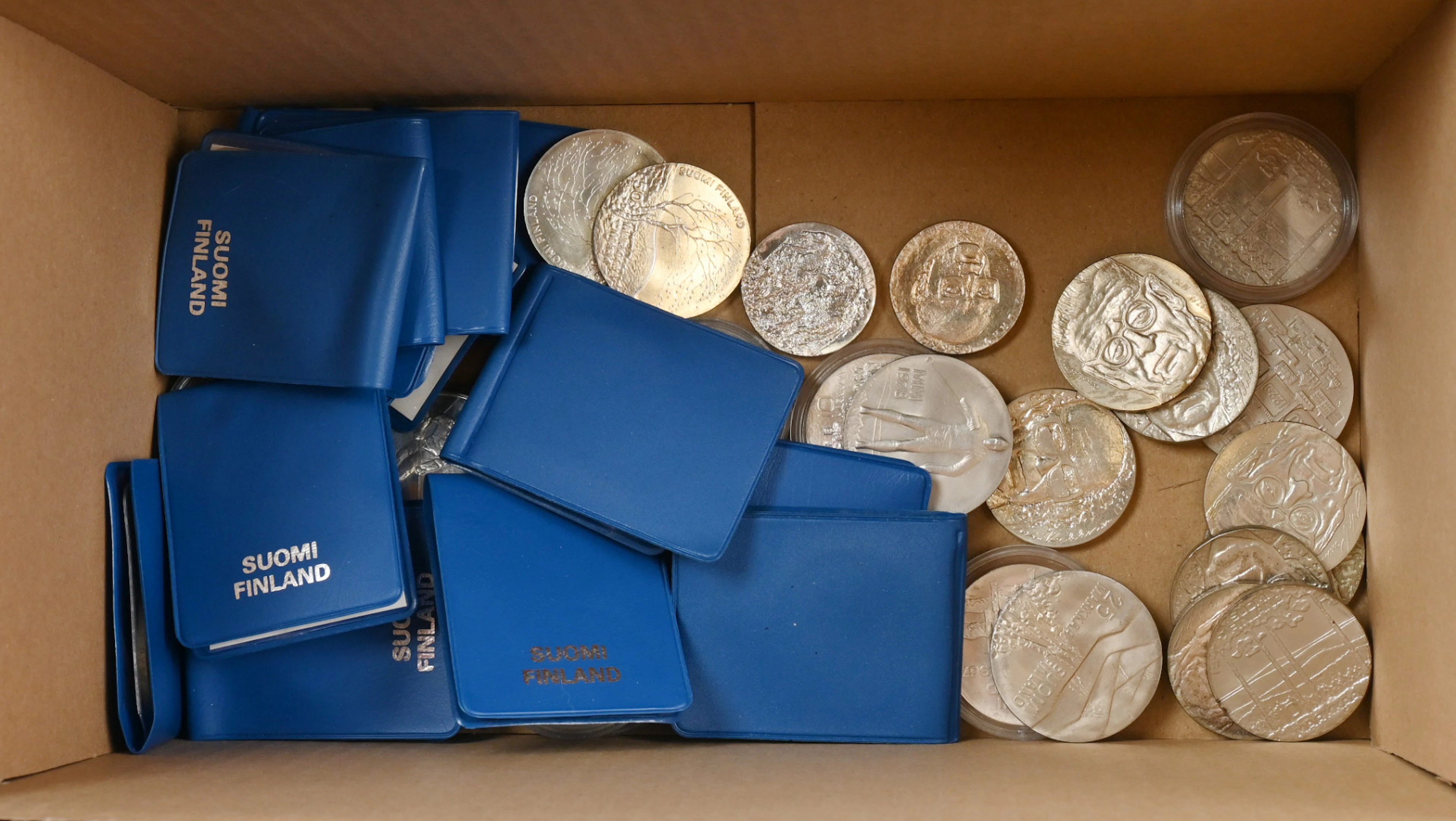 Fine selection from 10 markka to 100 markka, over 50 pieces including
