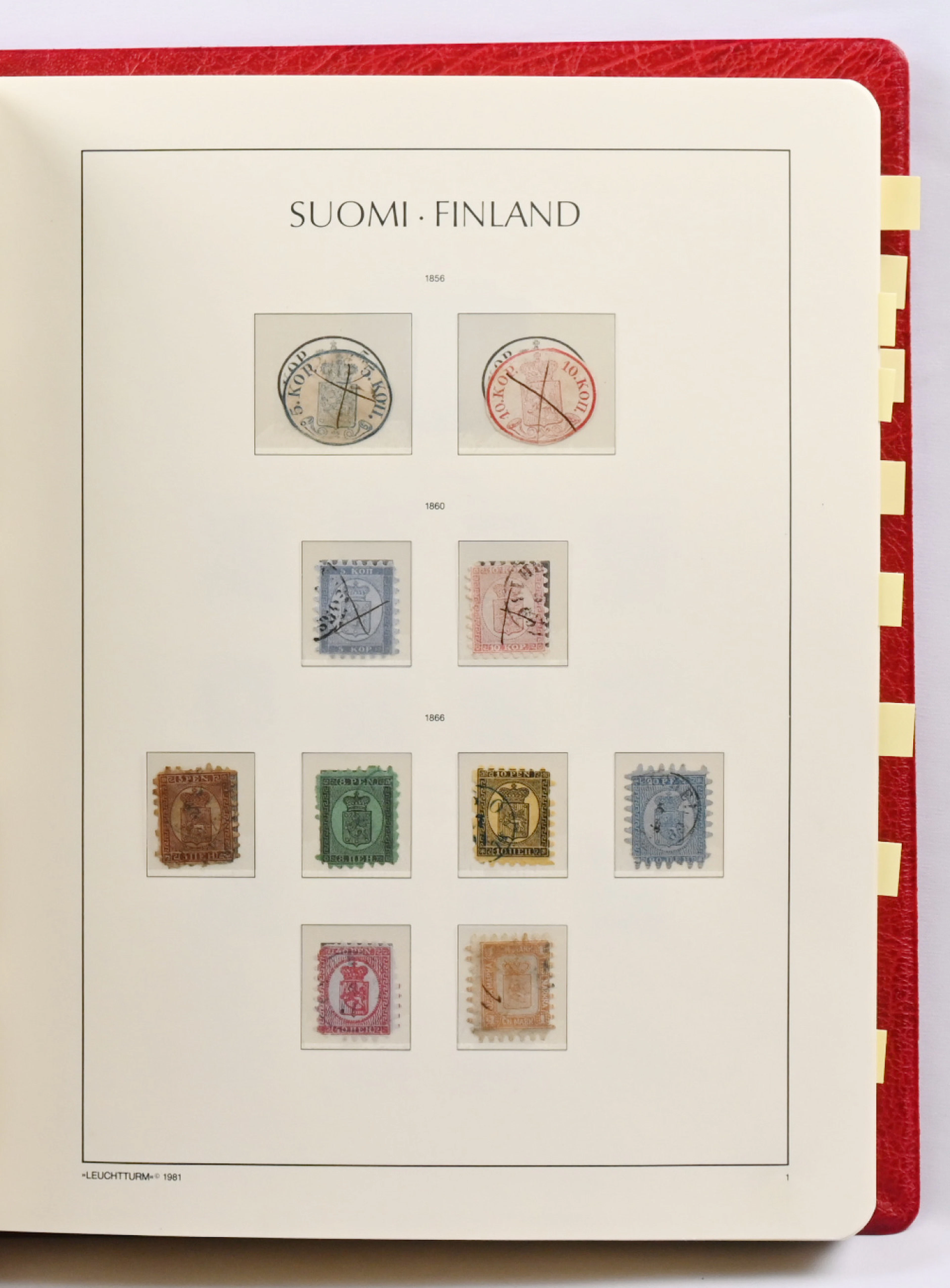 1856 - 2001 mainly used collection in two albums with mounts including