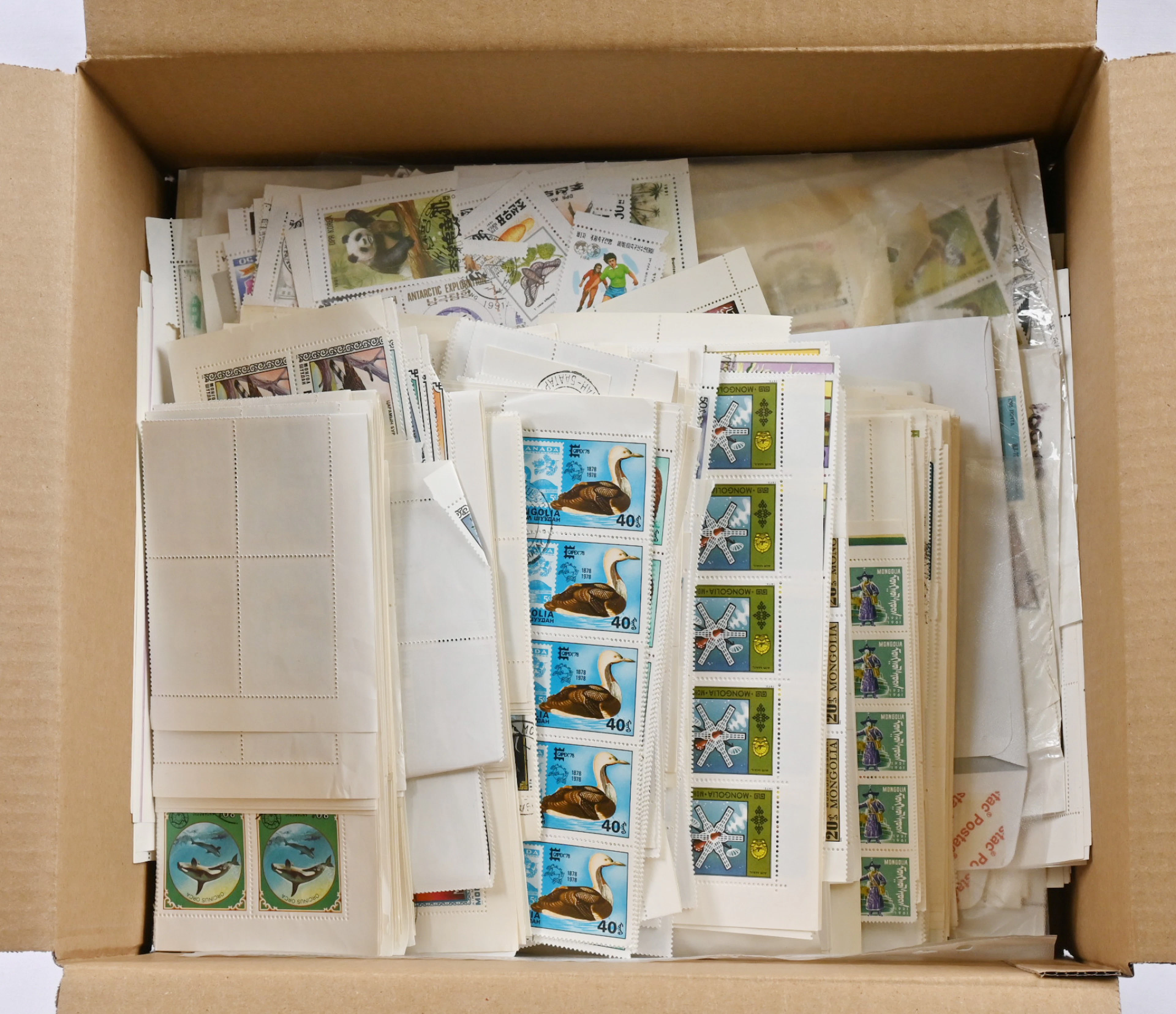 Various thematics, large selection of mostly CTO complete sheets and