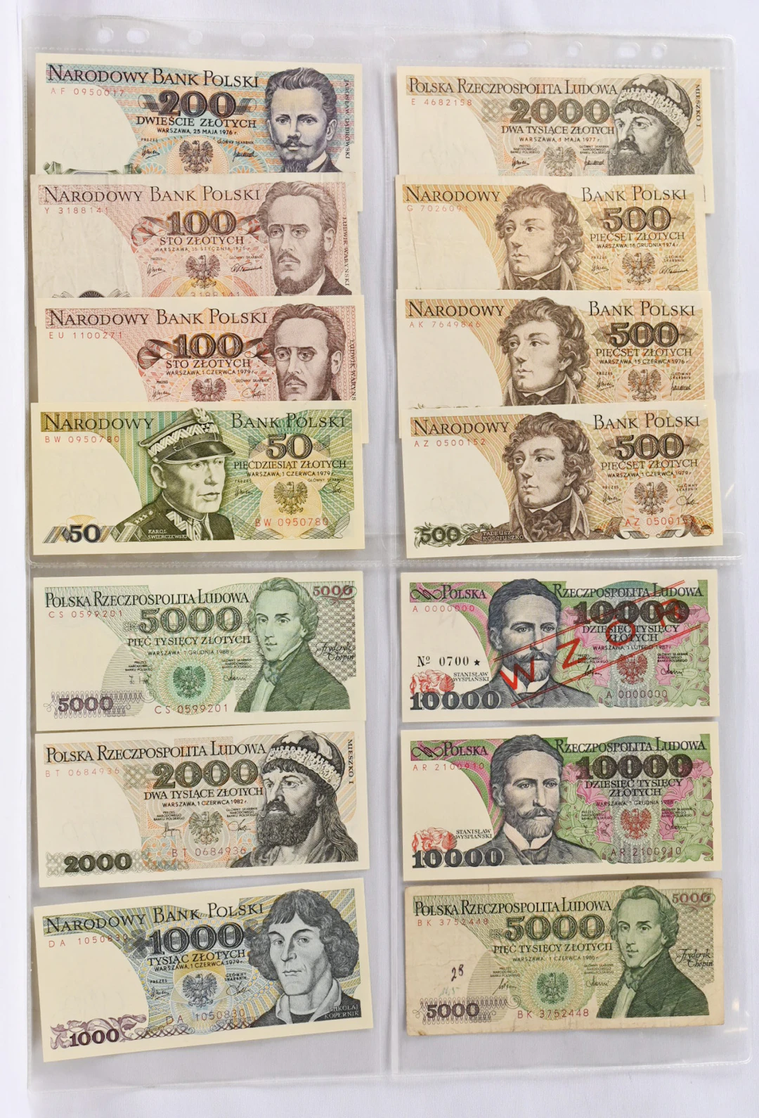 Poland 1965 - 2014 fine collection of over 50 different banknotes