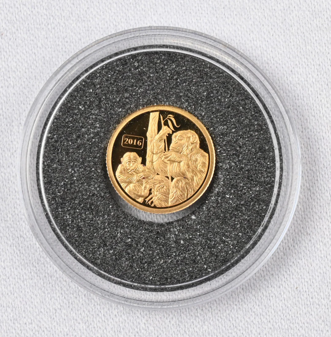 Tokelau 2016 5$ Year of monkey, gold