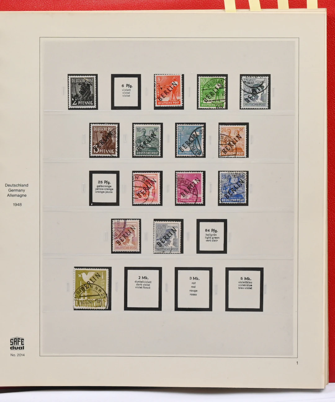 1948 - 1990 **/*/o collection in two Safe Dual albums with mounts.