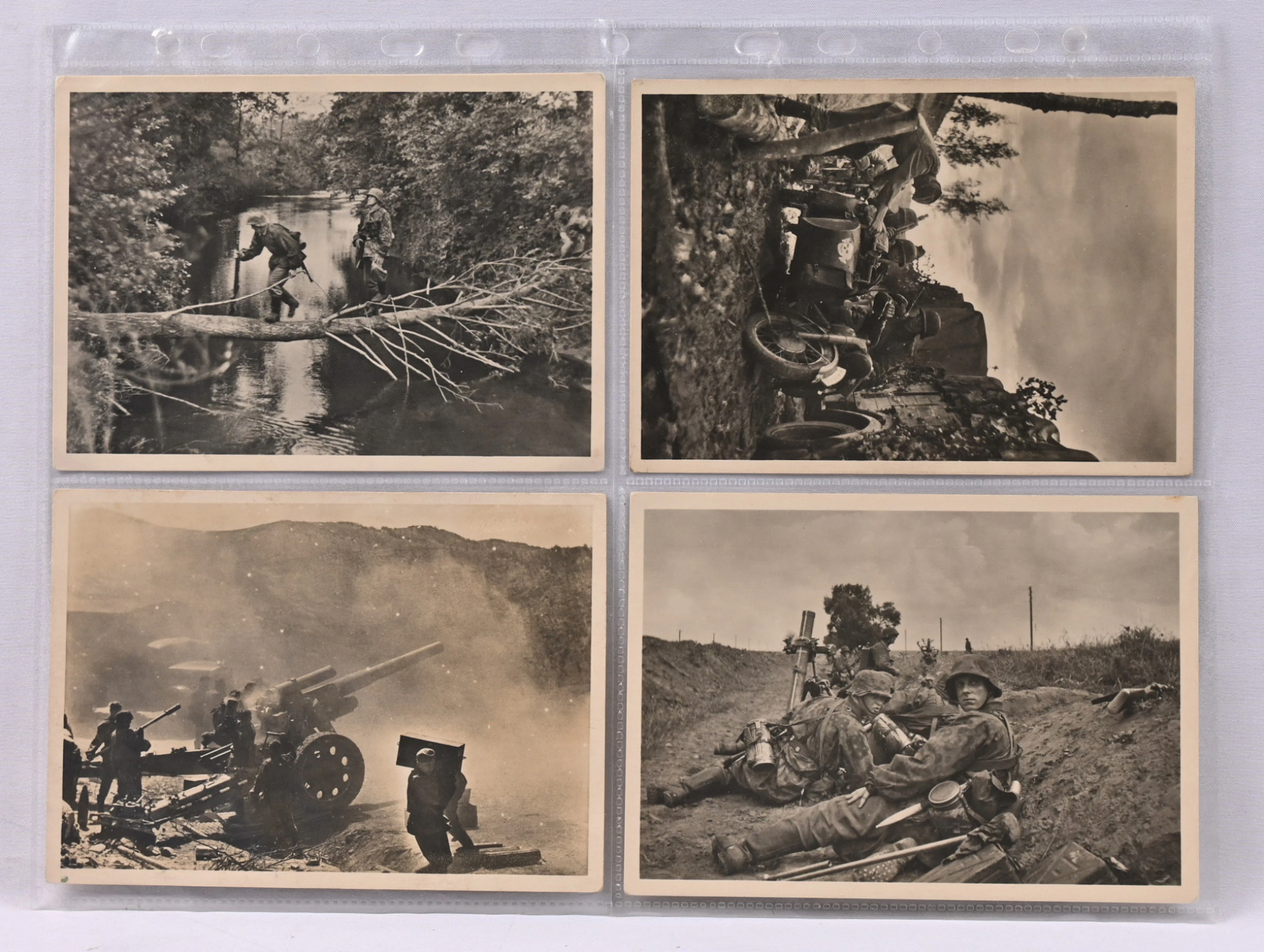 War, Unsere Waffen-SS series four different unused.