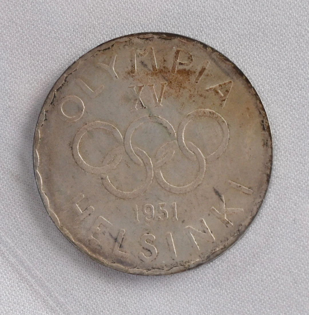 1951 500 markka Olympics, some patina