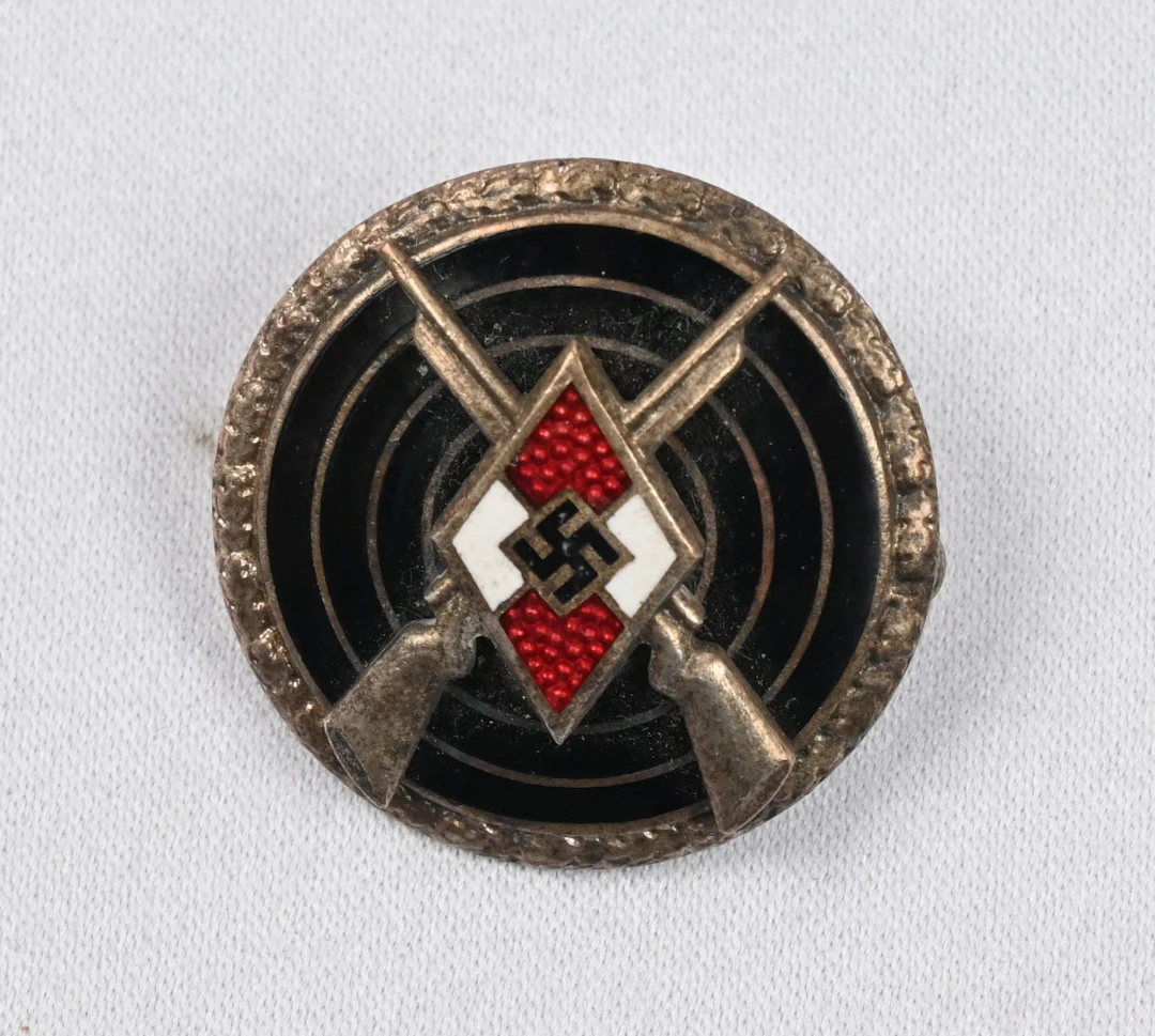 German Hitler Youth sniper badge. On the back manufacturer's marking