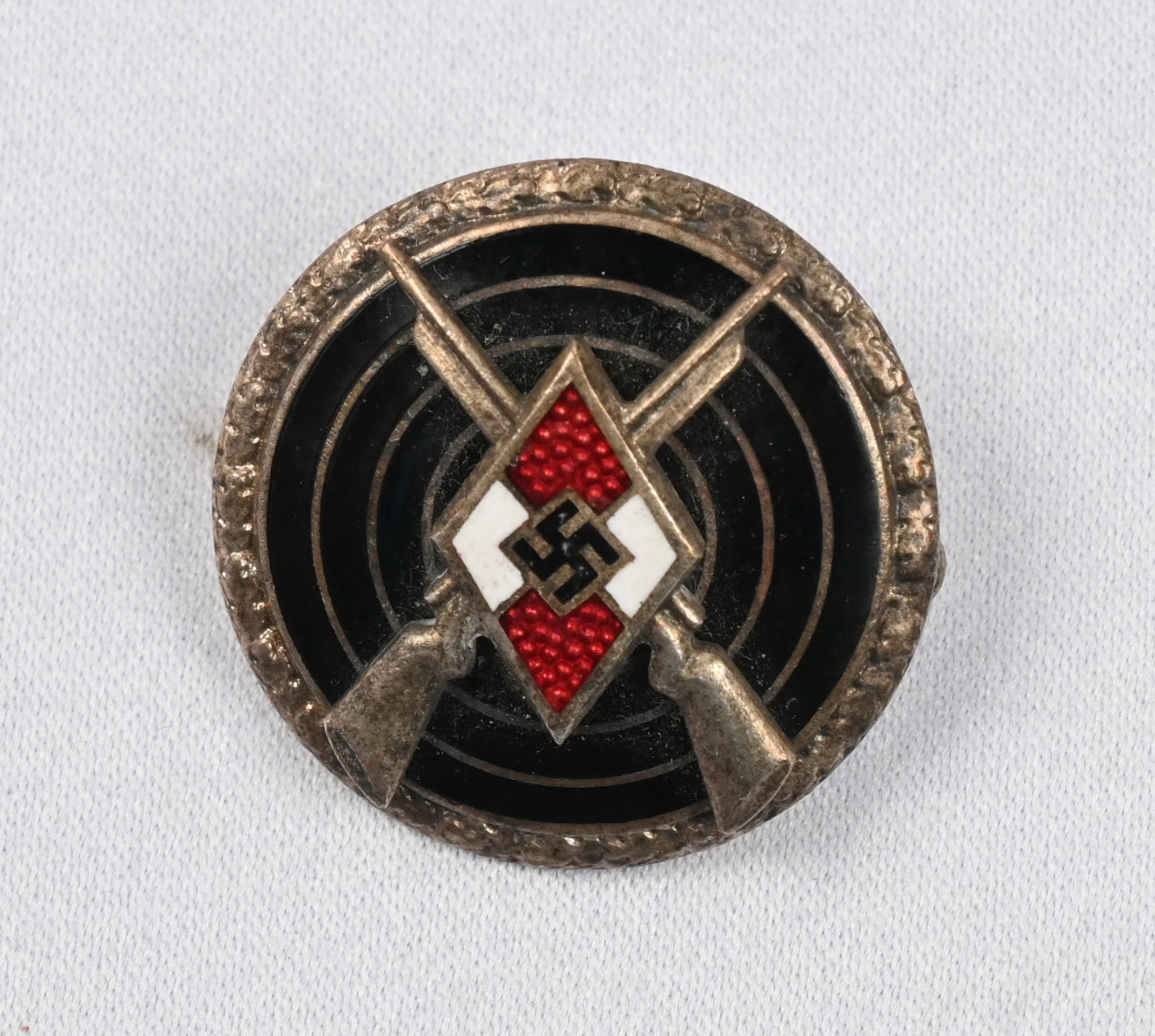 German Hitler Youth sniper badge. On the back manufacturer's marking