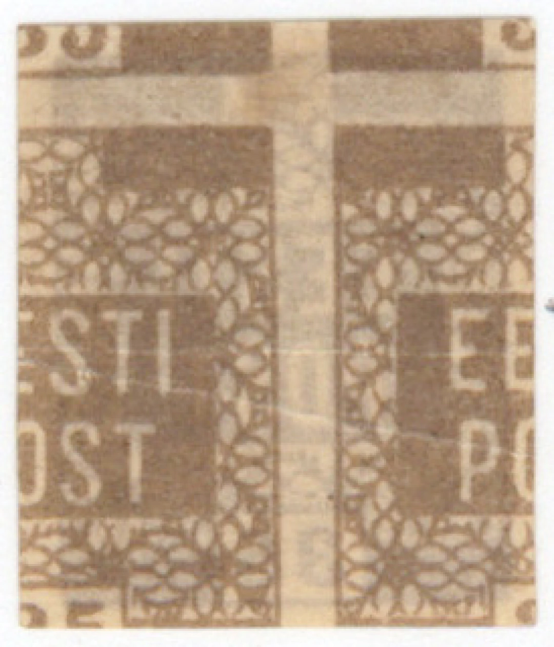 1919 Flower design 35 penni Mi 3, mint * stamp, PRINTING ON BOTH SIDES