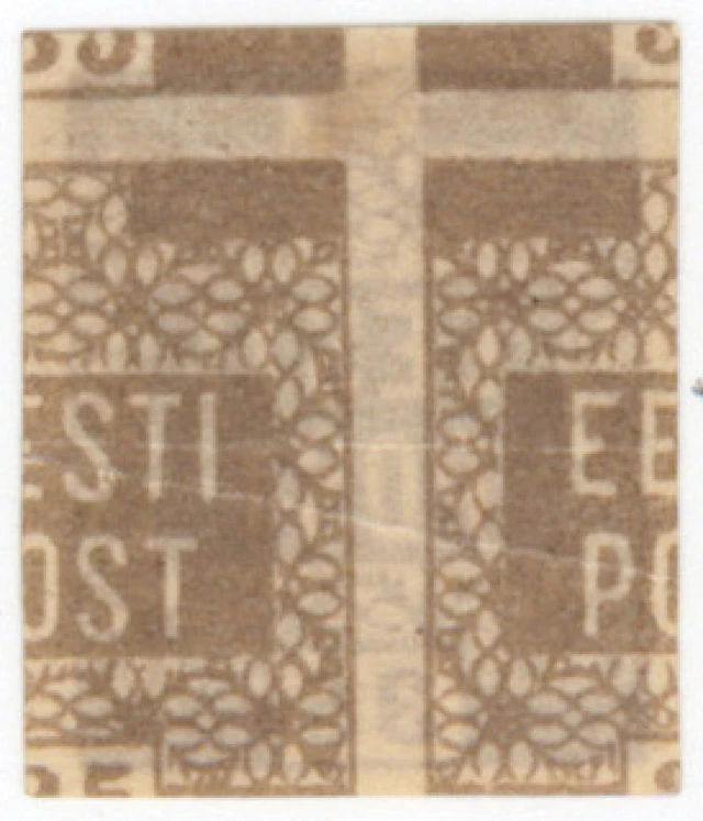 1919 Flower design 35 penni Mi 3, mint * stamp, PRINTING ON BOTH SIDES