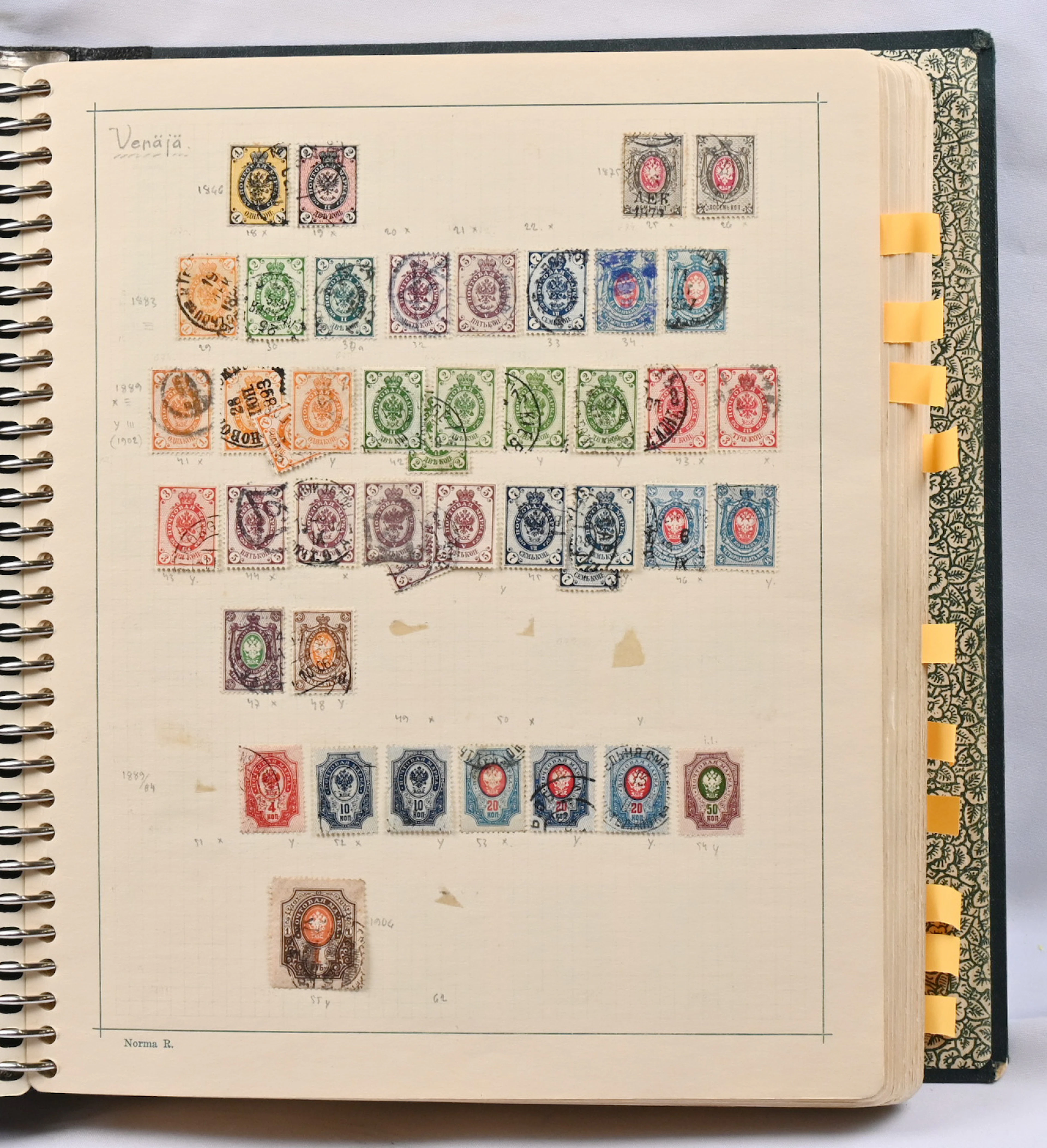 1866 - 1967 mainly used basic collection on pages in an album. Fine