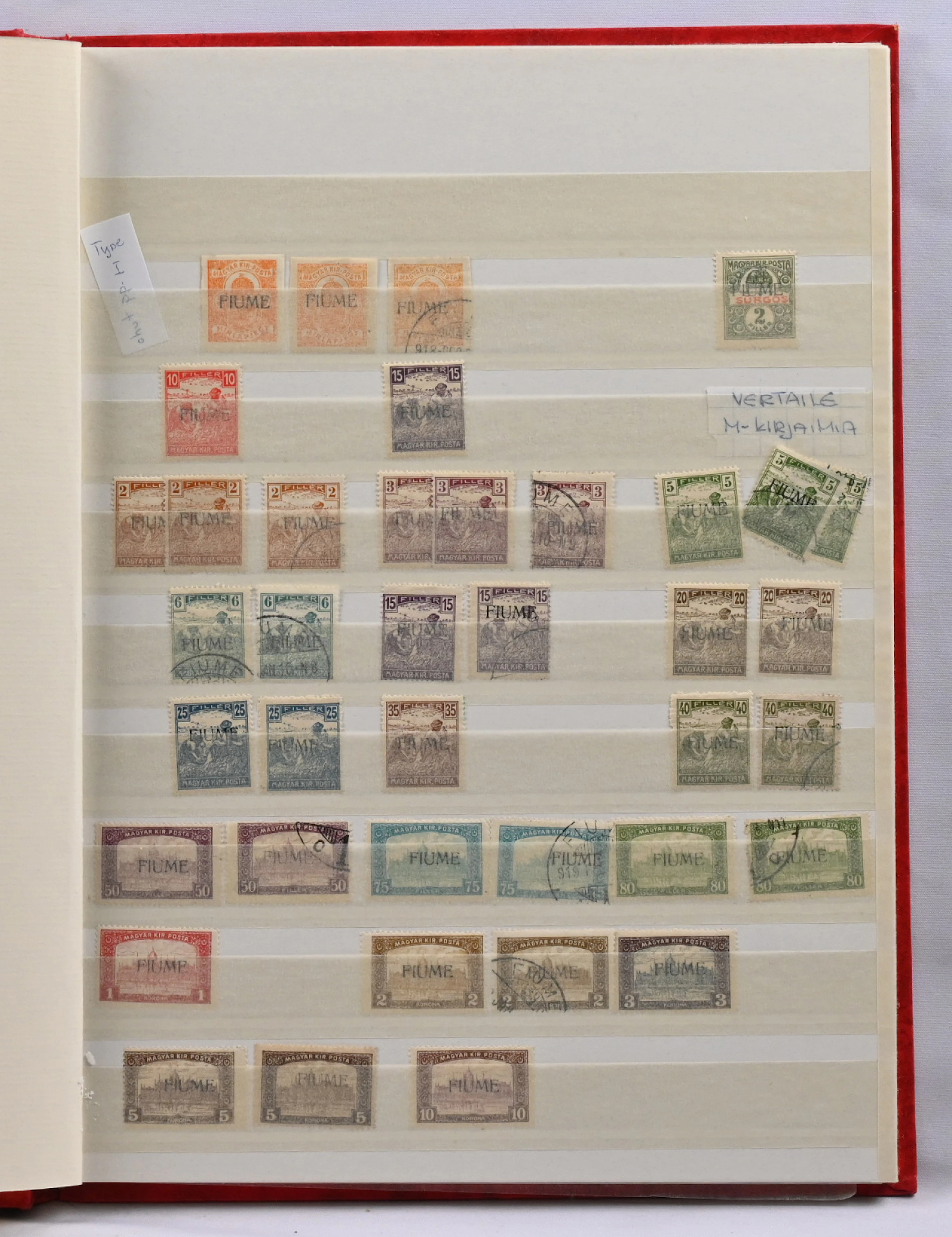 Interesting old stock material in a stockbook, hundreds of stamps