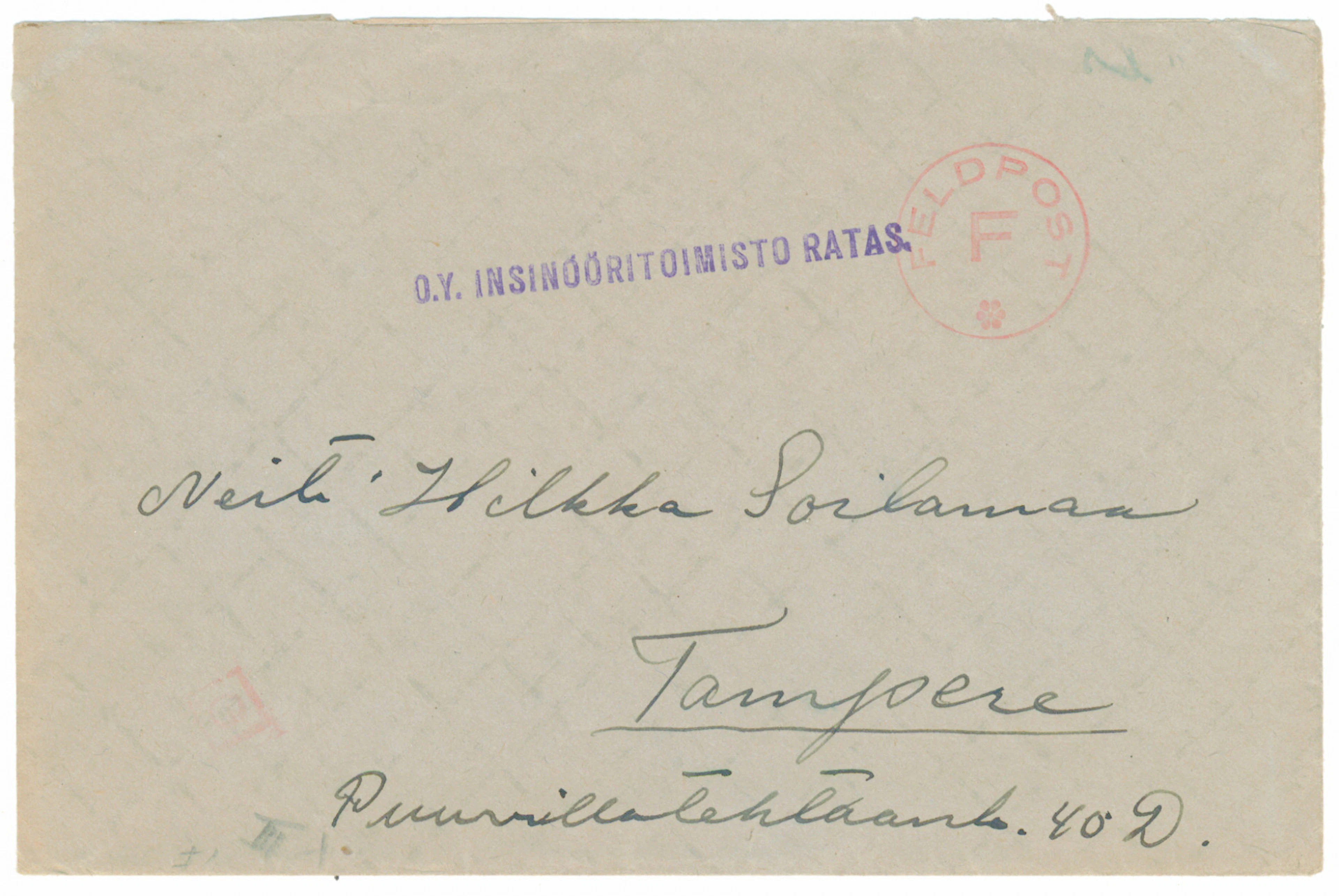 SS volunteer mail: letter from a man in the 3rd company during the