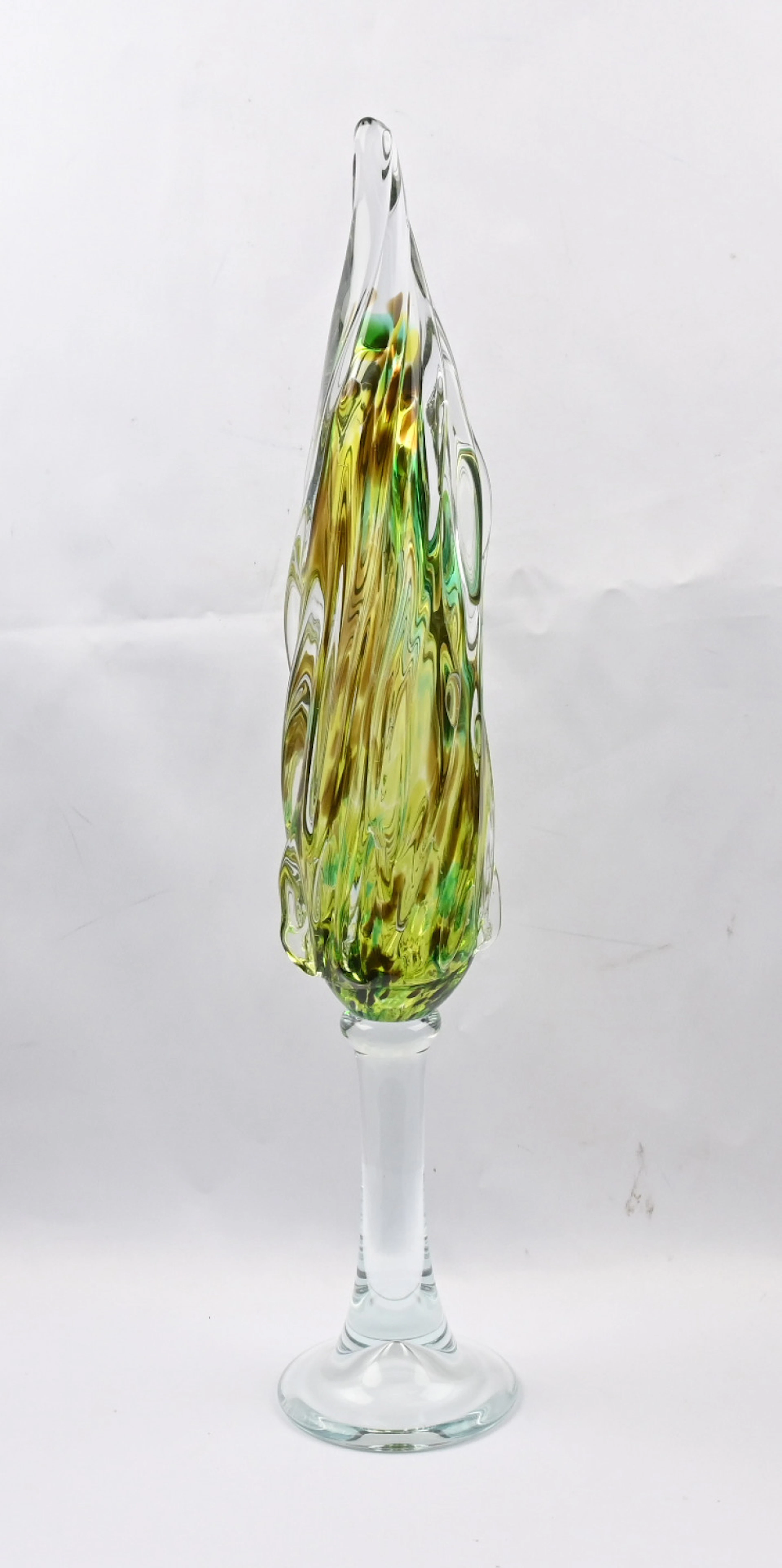 Alma Jantunen, glass sculpture, height approximately 59 cm. Signature: