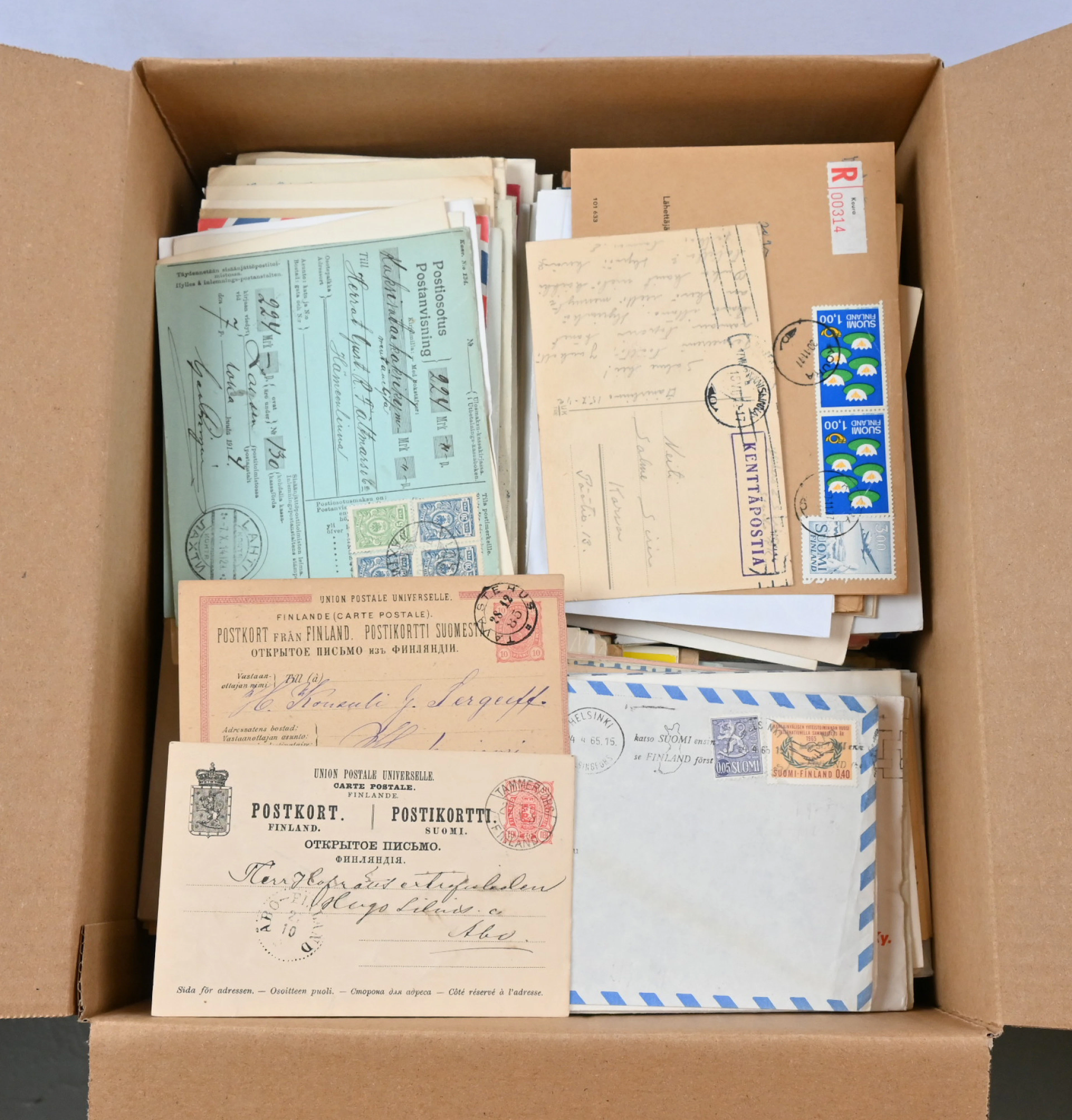 From the 1800s onwards mixed selection of postal items approximately