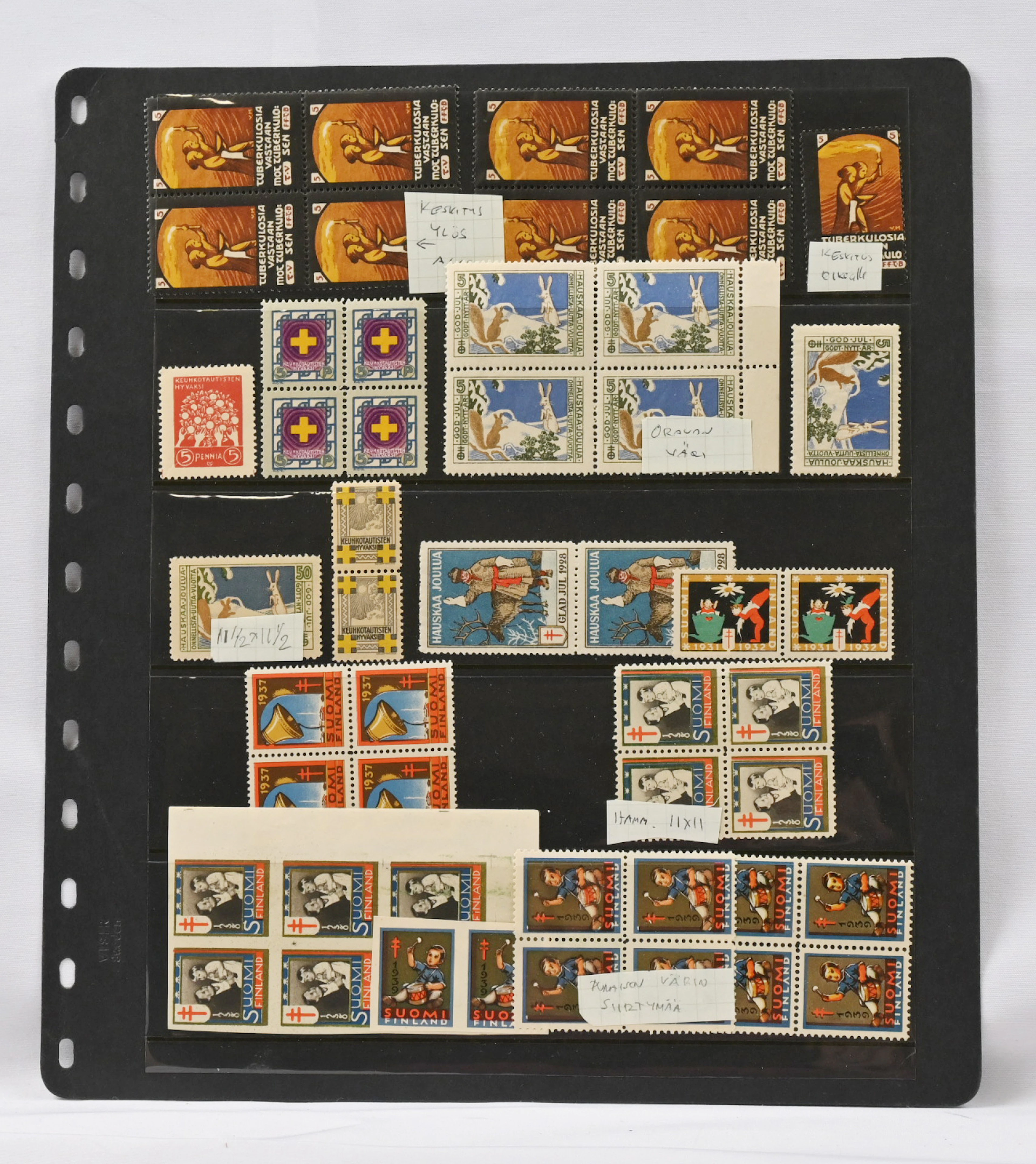 Fine selection of old very fine mint ** (a few *) Christmas charity