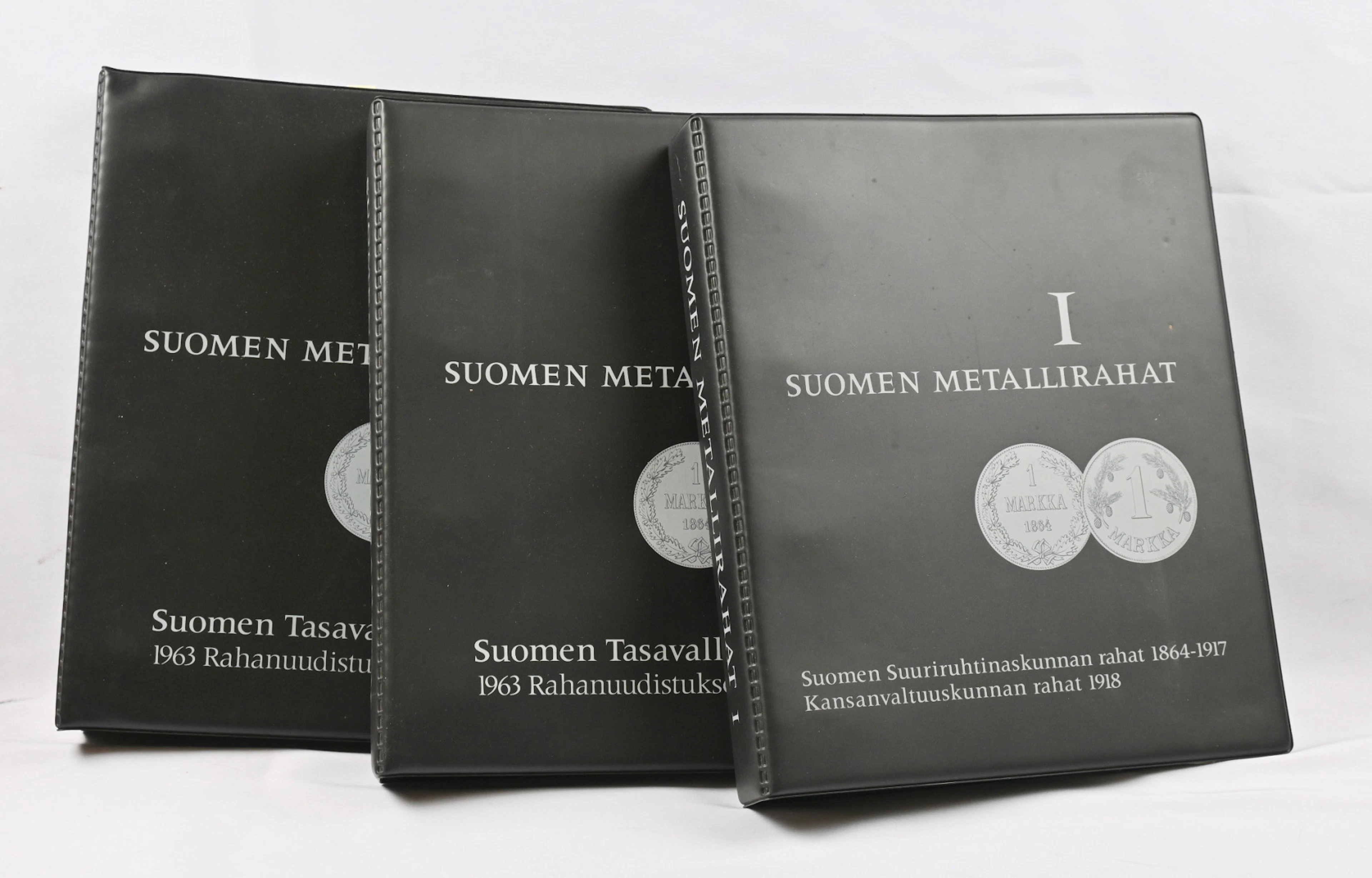 Collection in three albums starting from 1865 eg. silver coins and
