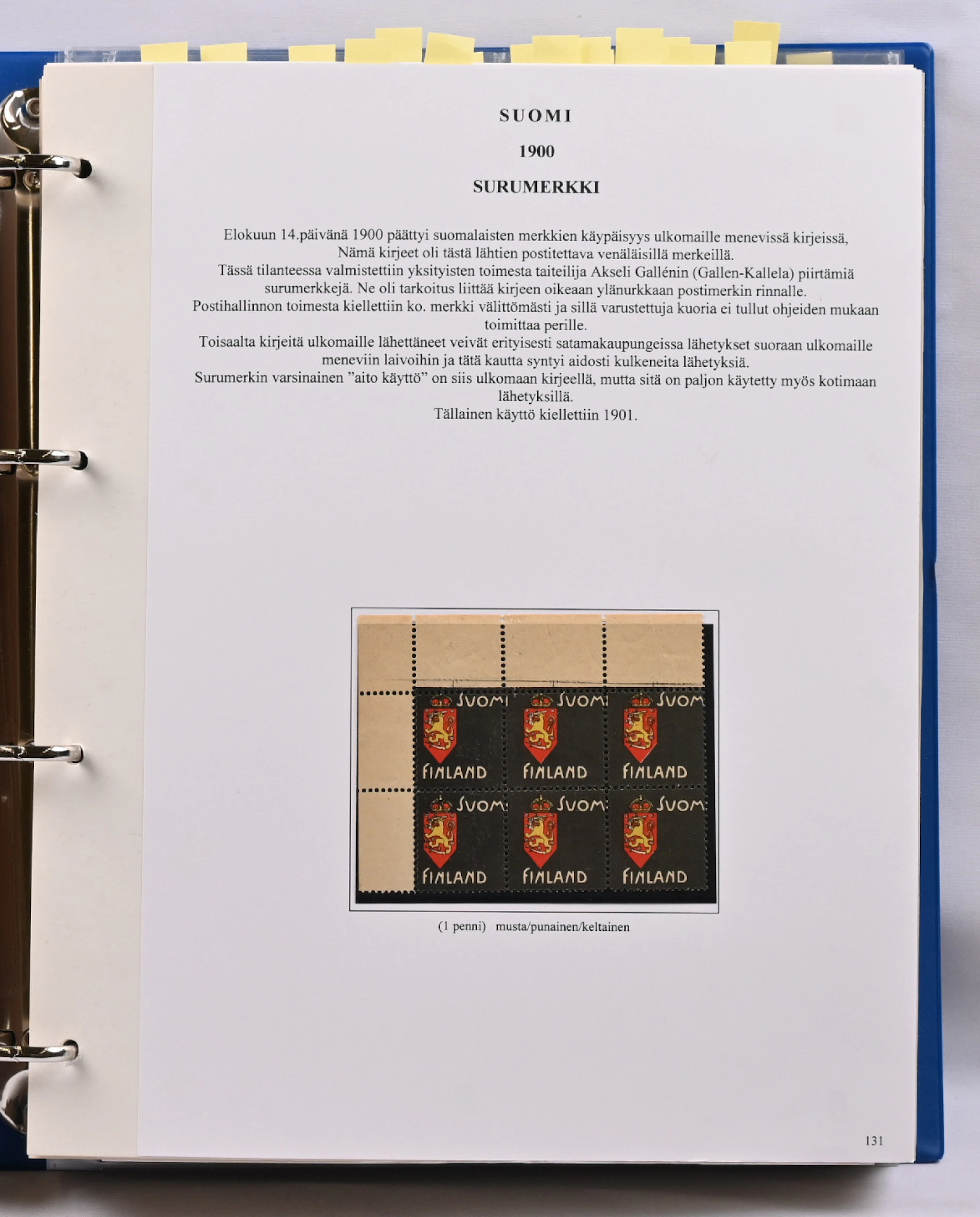 Issue 1901 - issue 1911 abundant collection material mounted on pages