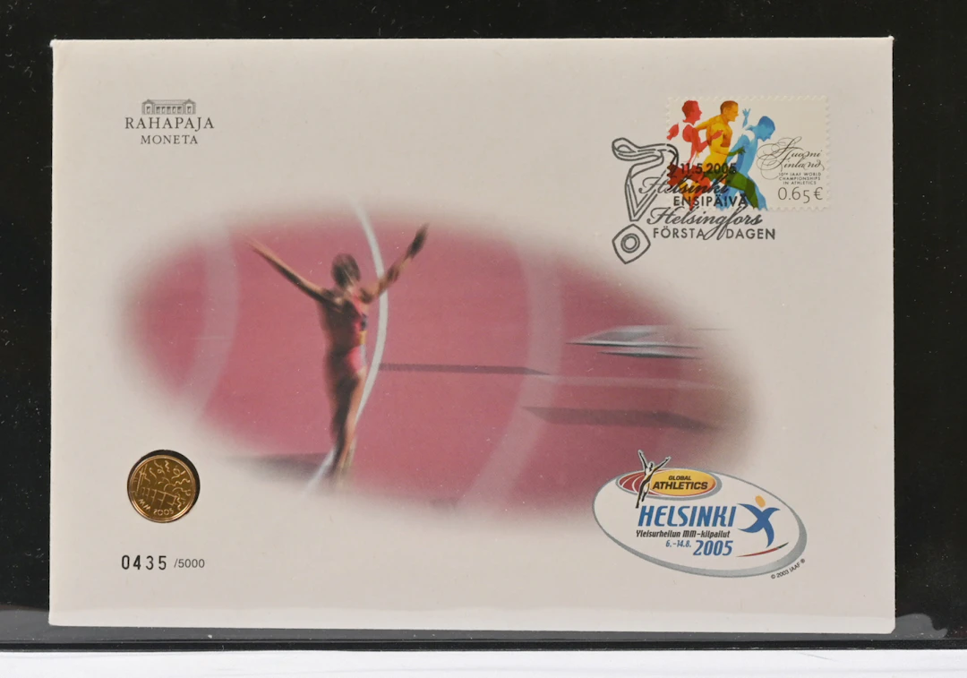 2005 20€ Wolrd Championship in Athletics, gold in coin letter