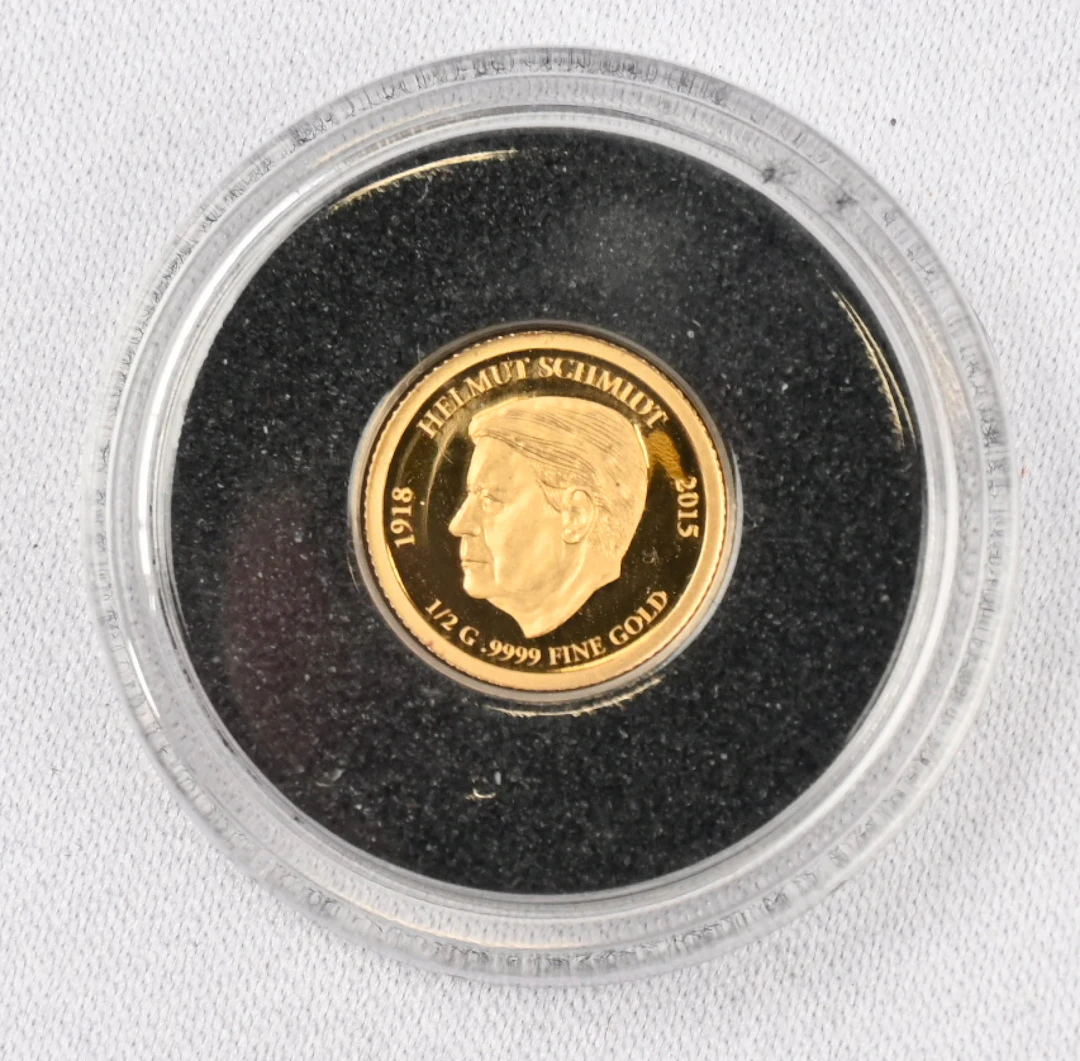 Solomon Islands 2015 10$ Helmut Schmidt, gold