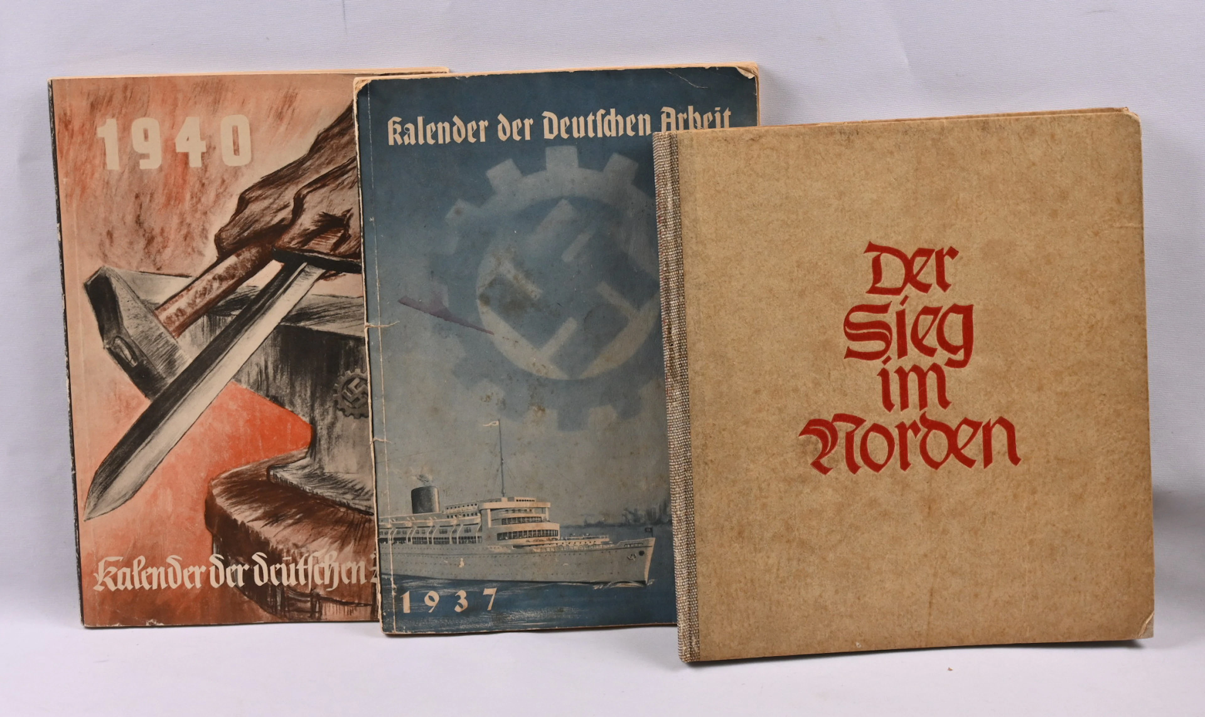 Two German wartime calendars ”Kalender der deutschen Arbeit”, 1937