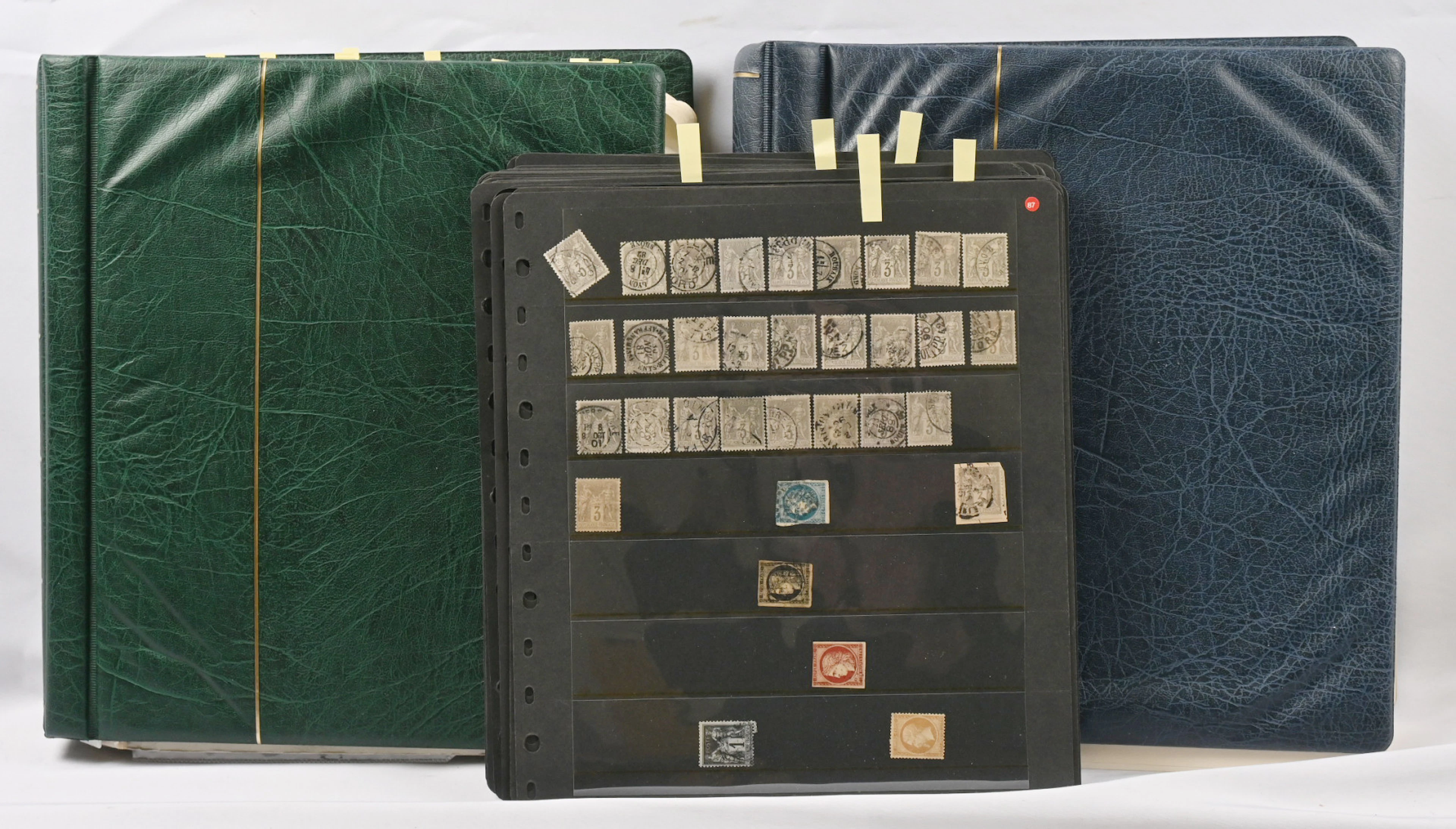 1849 - 1979 collection material in album and on pages and on stockpages.