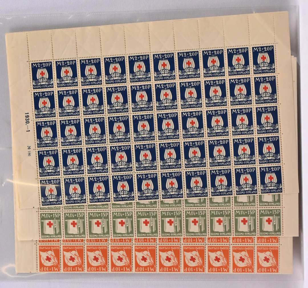 1930 Red Cross sheet set (3 x 100).