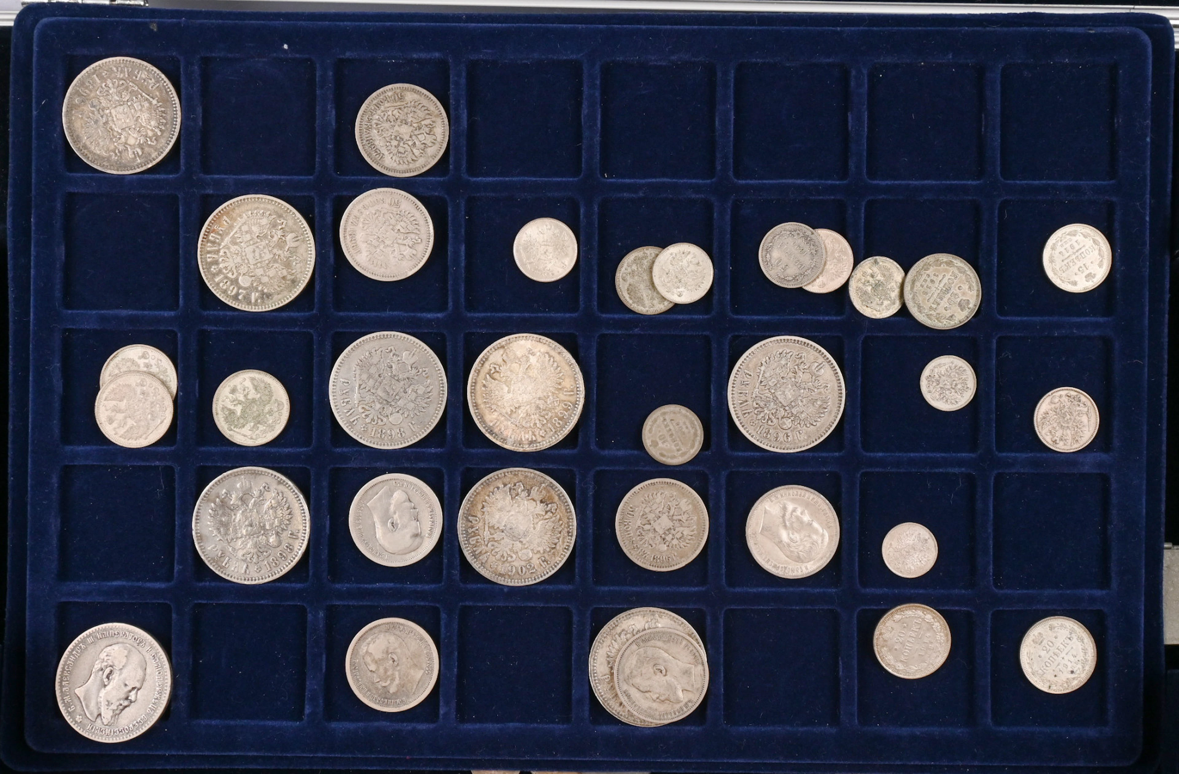 Fine selection of coins from the 1830s onwards eg. silver coins for