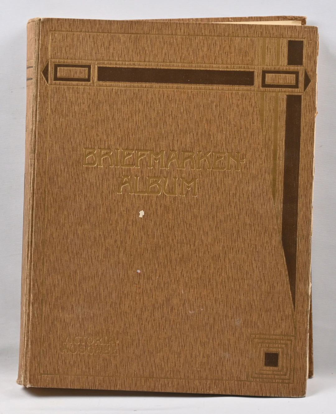 Schaubek worldwide album where spaces for stamps up to approximately