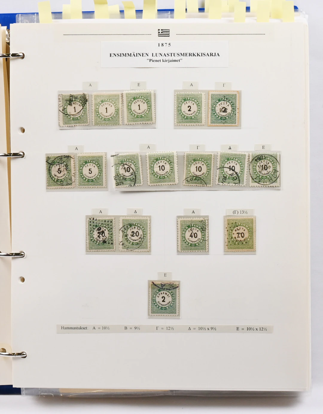 In an album three sub-collections: Postage due stamps 1875 - 1943