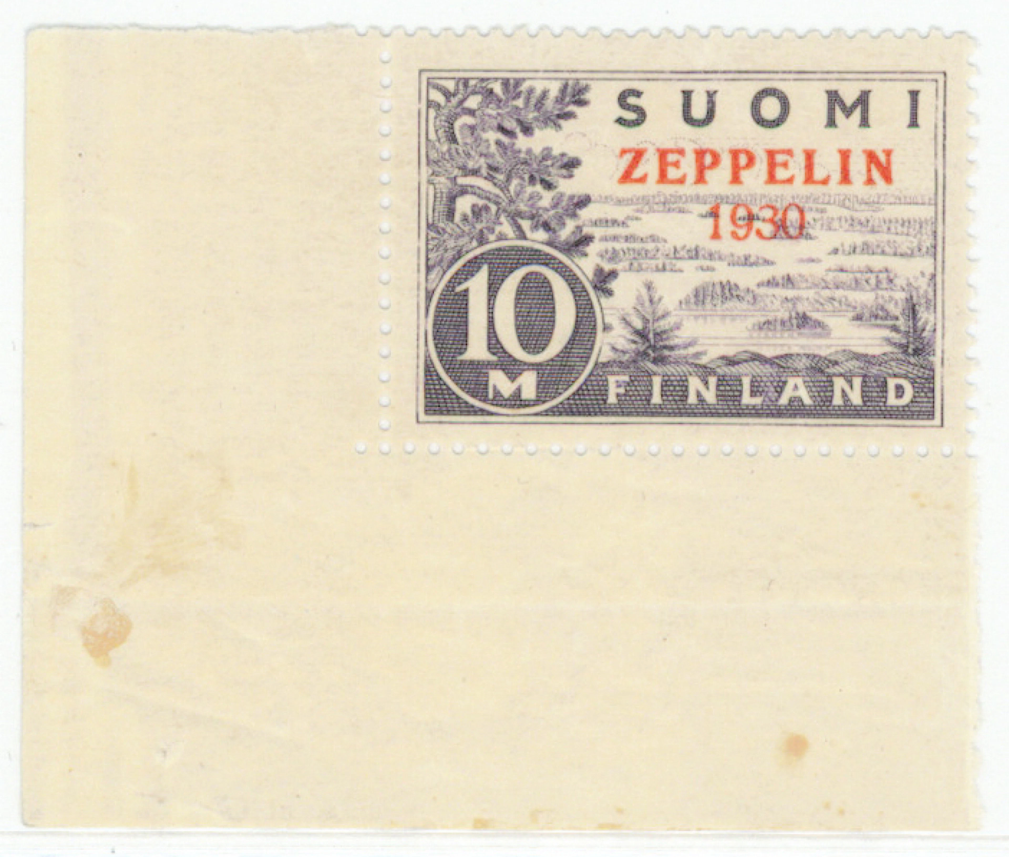 Zeppelin very fine mint ** with sheet margin.
