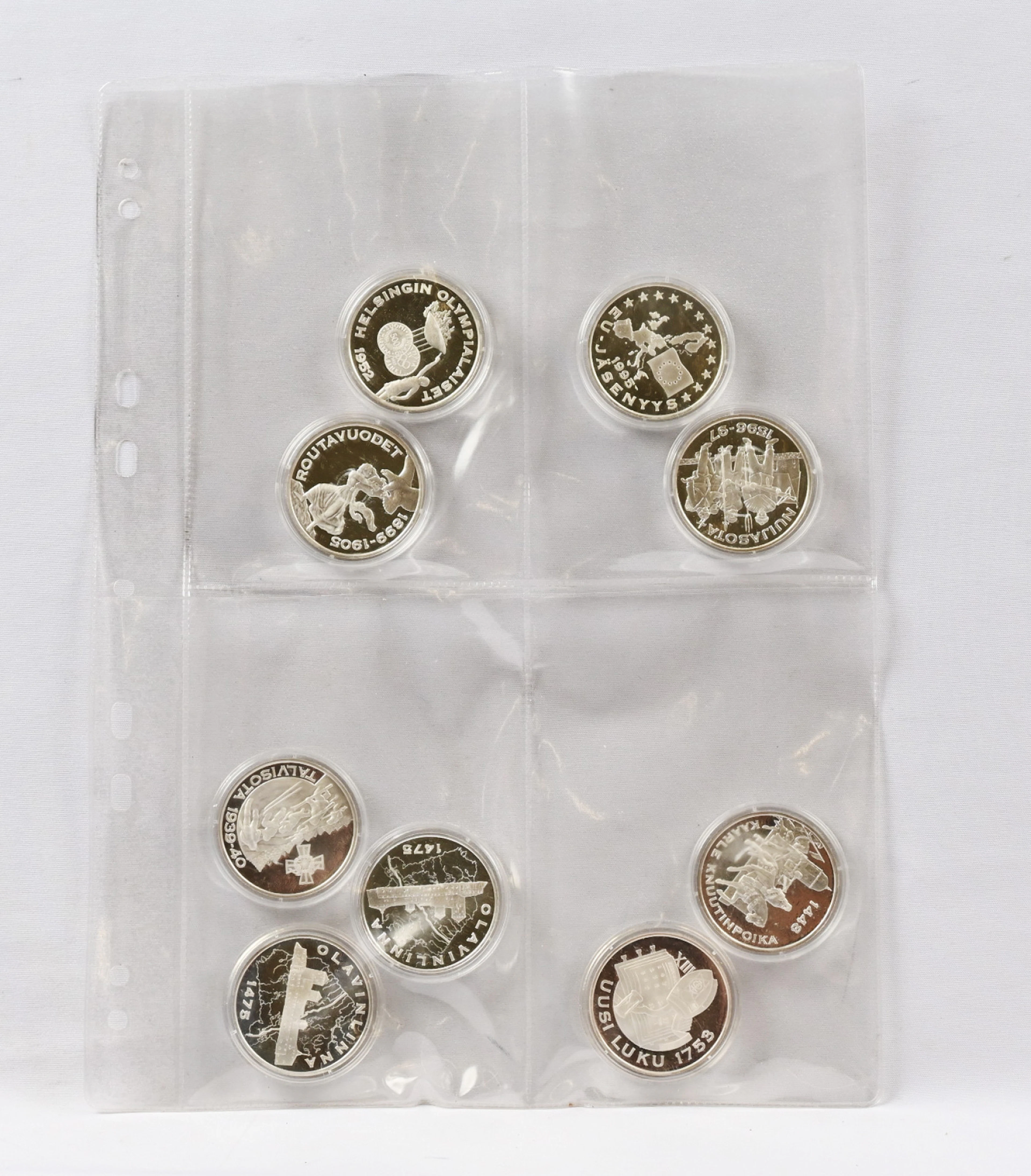 Mint's "Finnish silver treasure", nine pieces