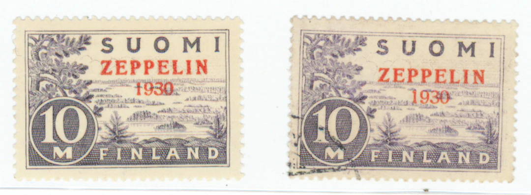 Zeppelin, used and unused without gum (*)